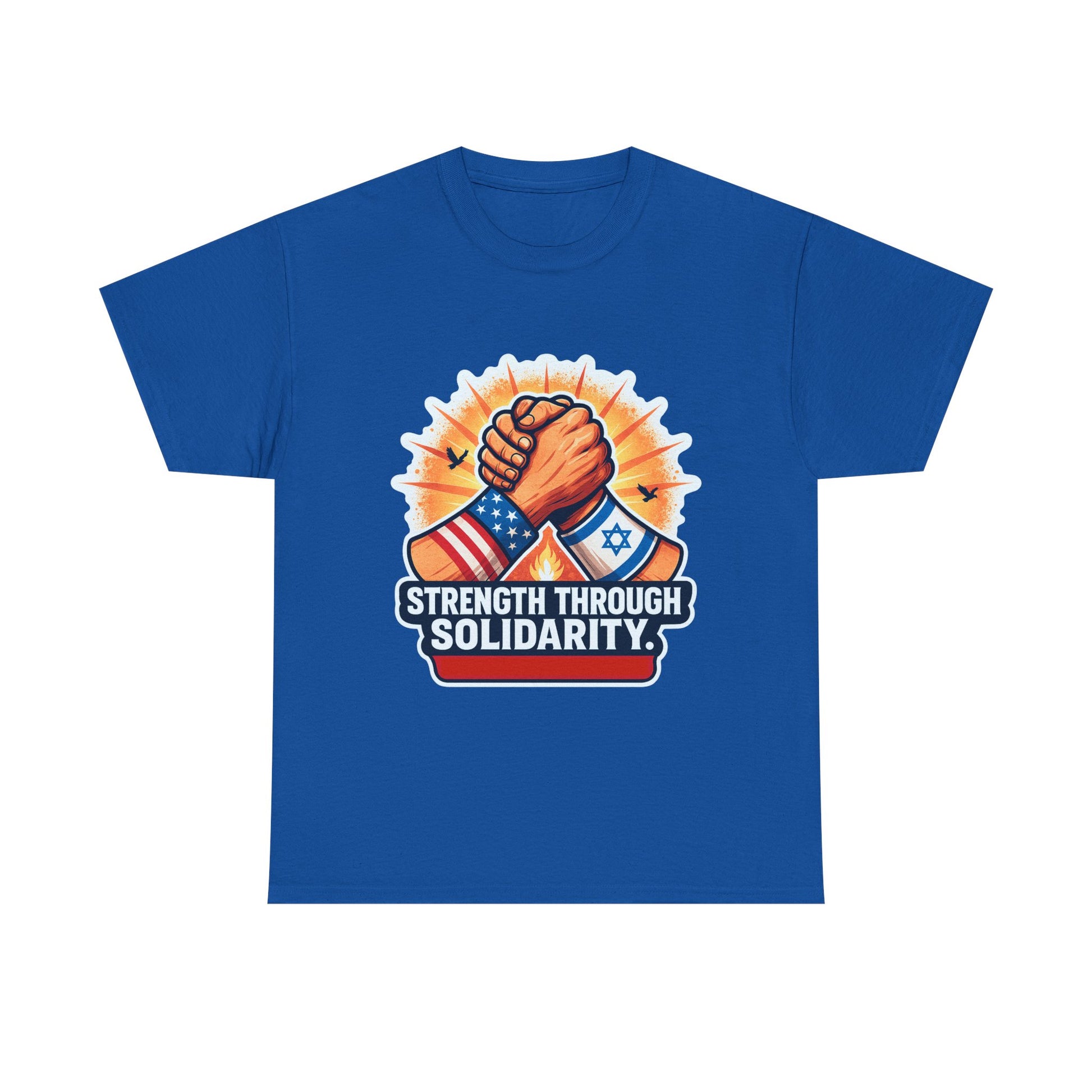 Strength Through Solidarity Unisex Heavy Cotton Tee - American Zionist