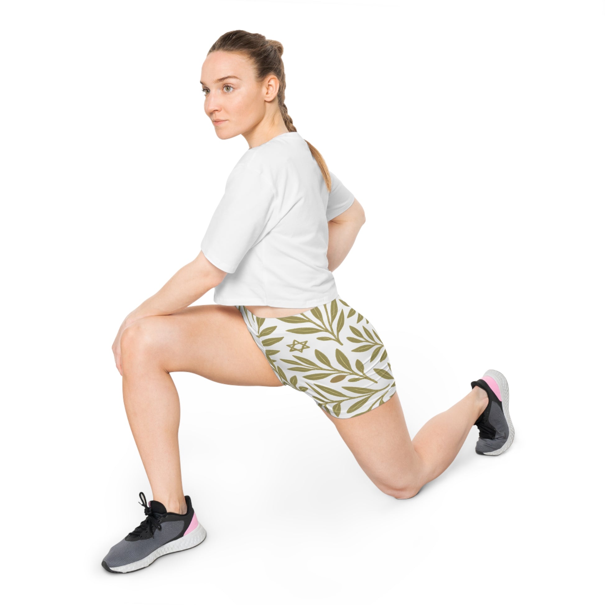 Olive Bloom Women's Shorts (AOP) - American Zionist