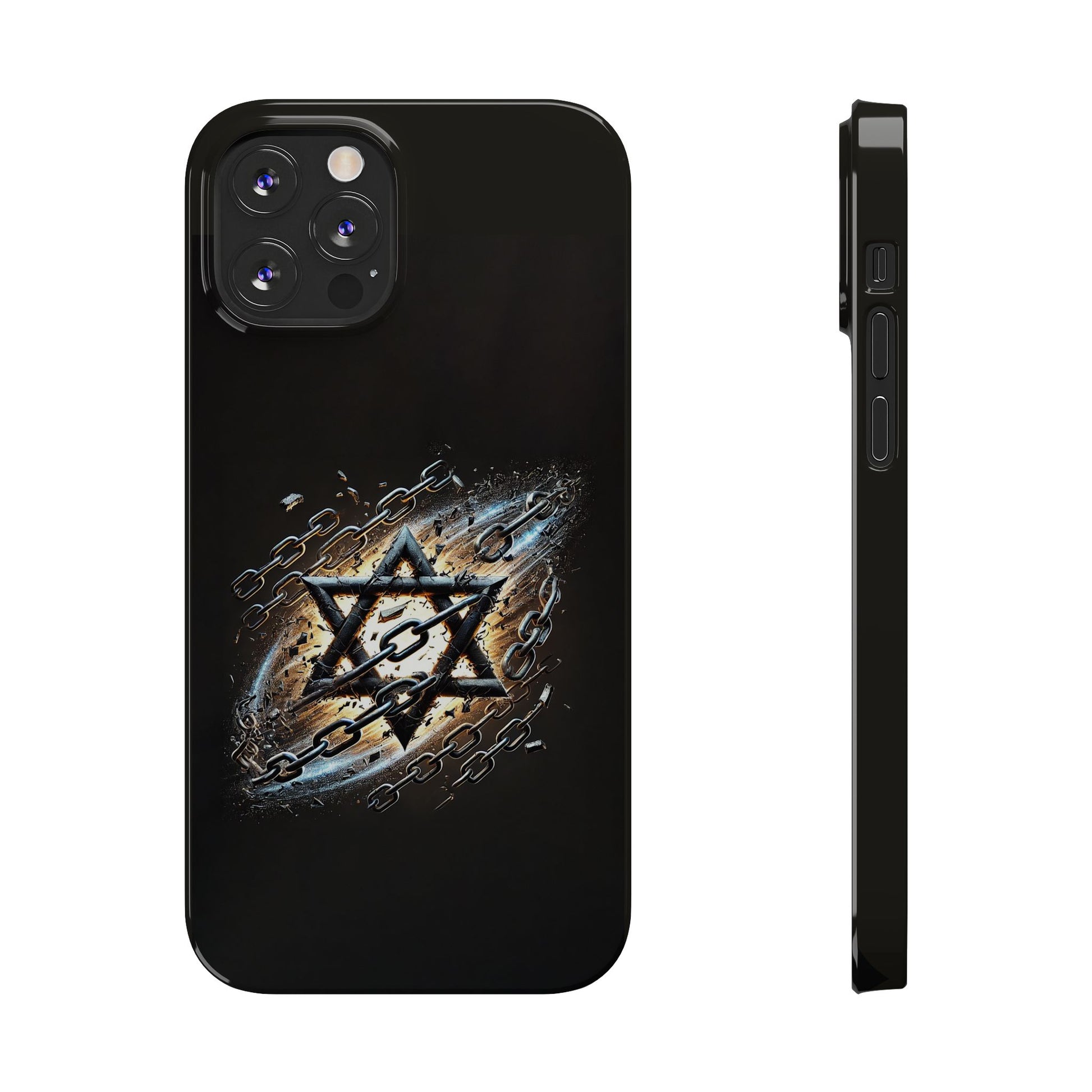 Galaxy Star of David Slim Phone Cases - American Zionist