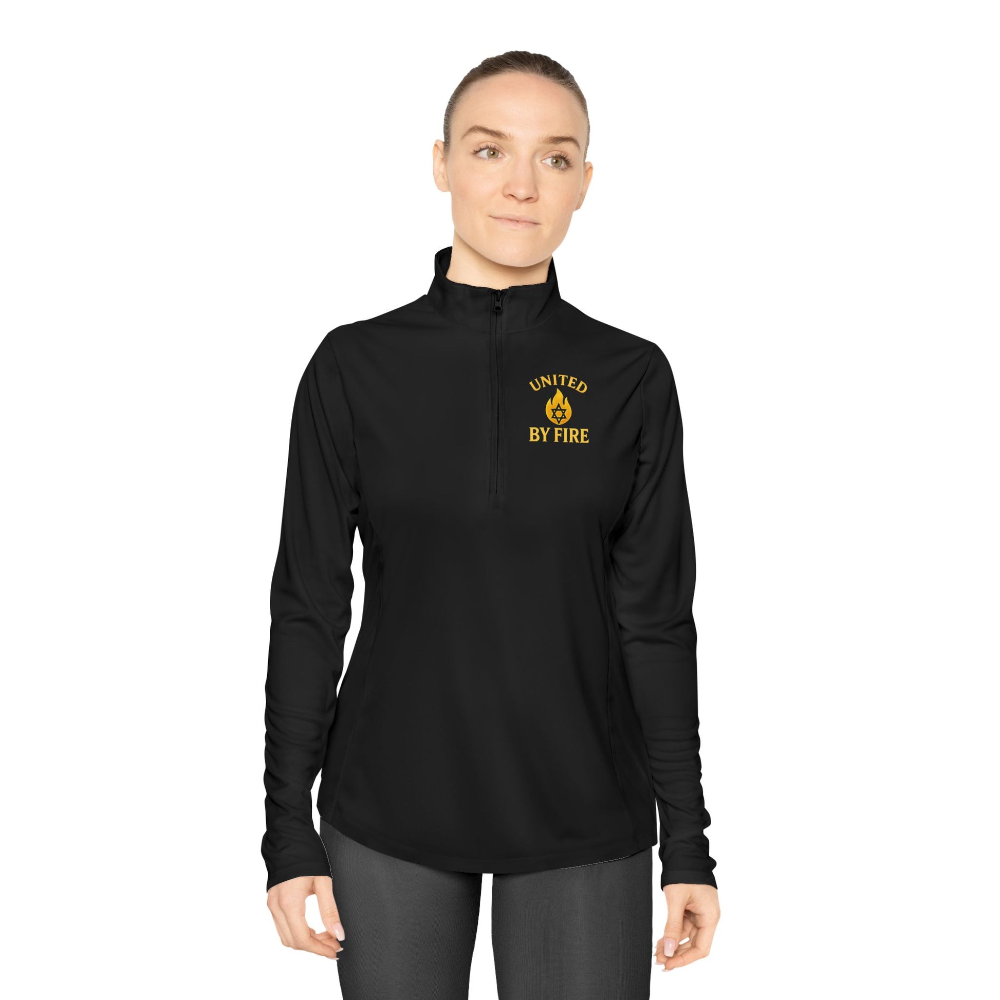 United by Fire Ladies Quarter - Zip Pullover - American Zionist