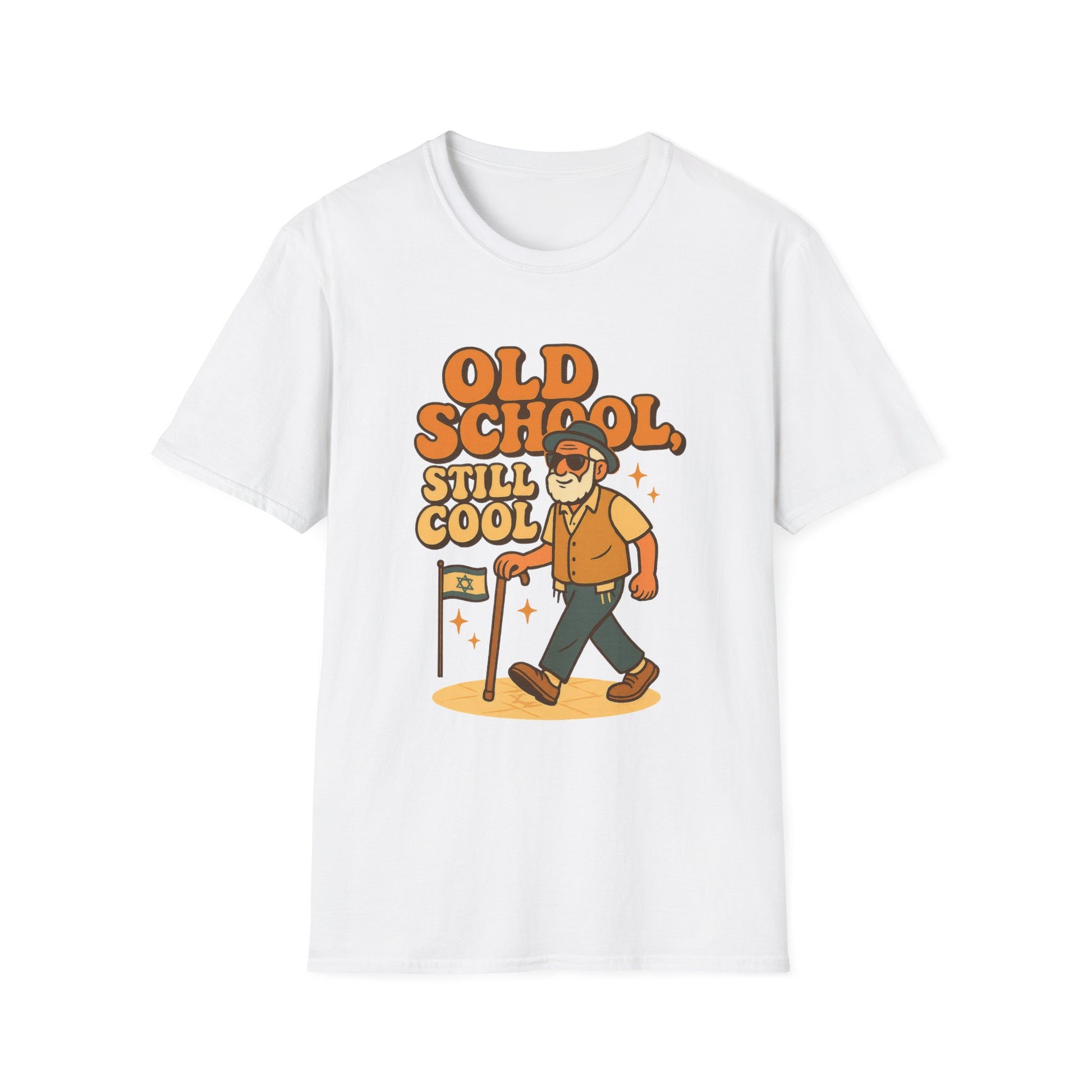 Old School Grandpa Softstyle T-Shirt - American Zionist