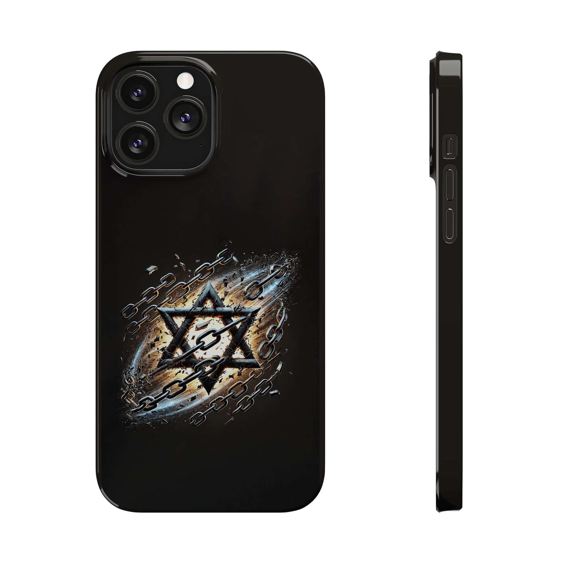 Galaxy Star of David Slim Phone Cases - American Zionist