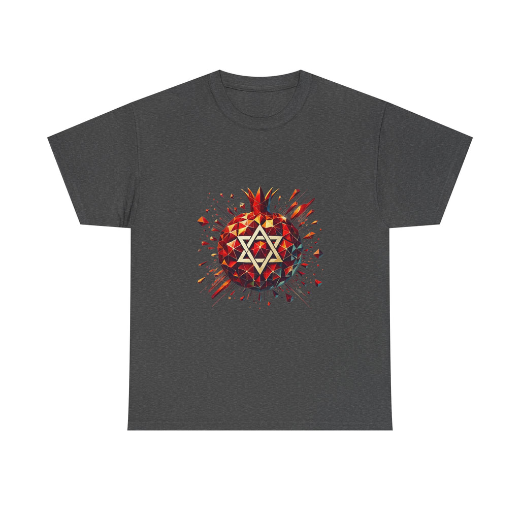 Pomegranate Star of David Unisex Heavy Cotton Tee - American Zionist