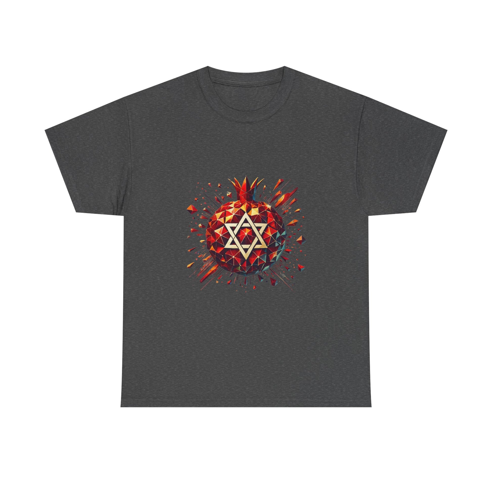 Pomegranate Star of David Unisex Heavy Cotton Tee - American Zionist