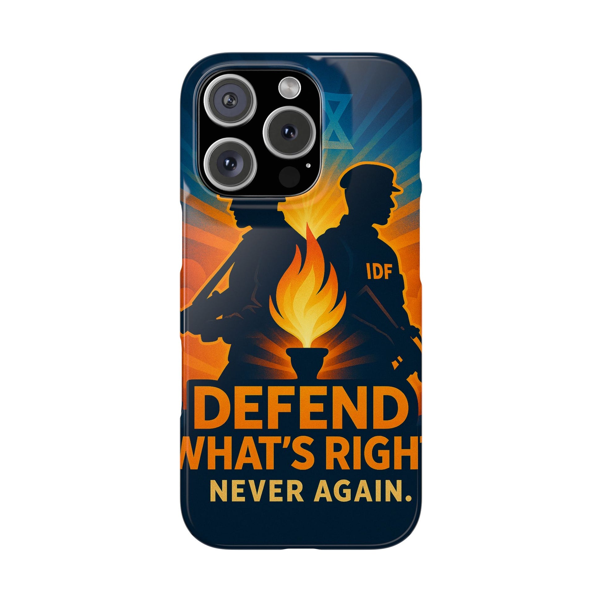 Defend What's Right Slim Phone Cases - American Zionist