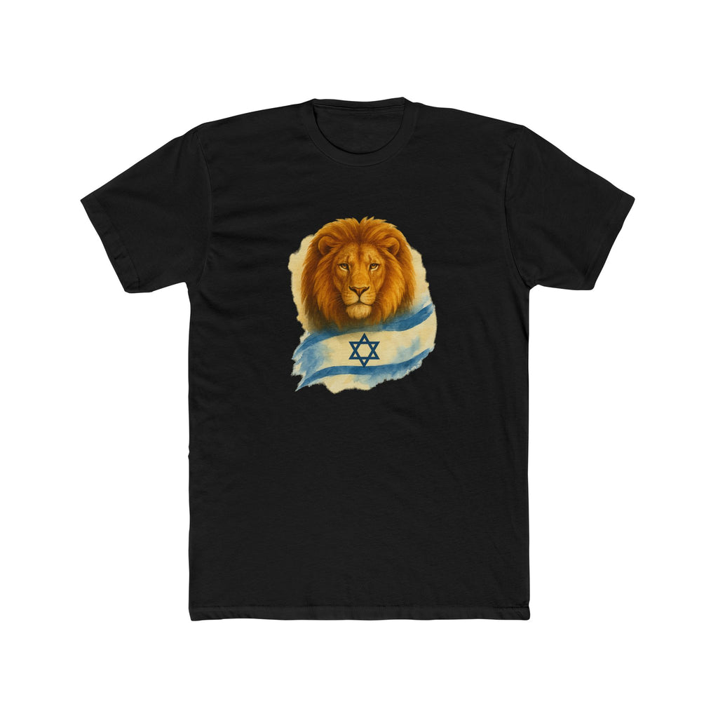Lion Of Israel Unisex Cotton Crew Tee - American Zionist