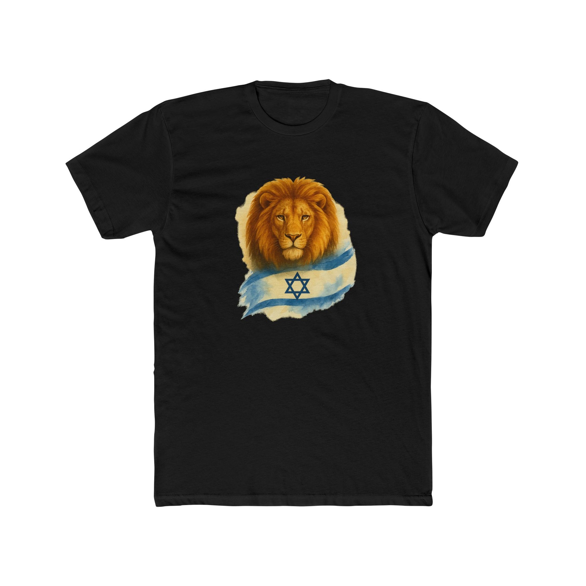 Lion Of Israel Unisex Cotton Crew Tee - American Zionist