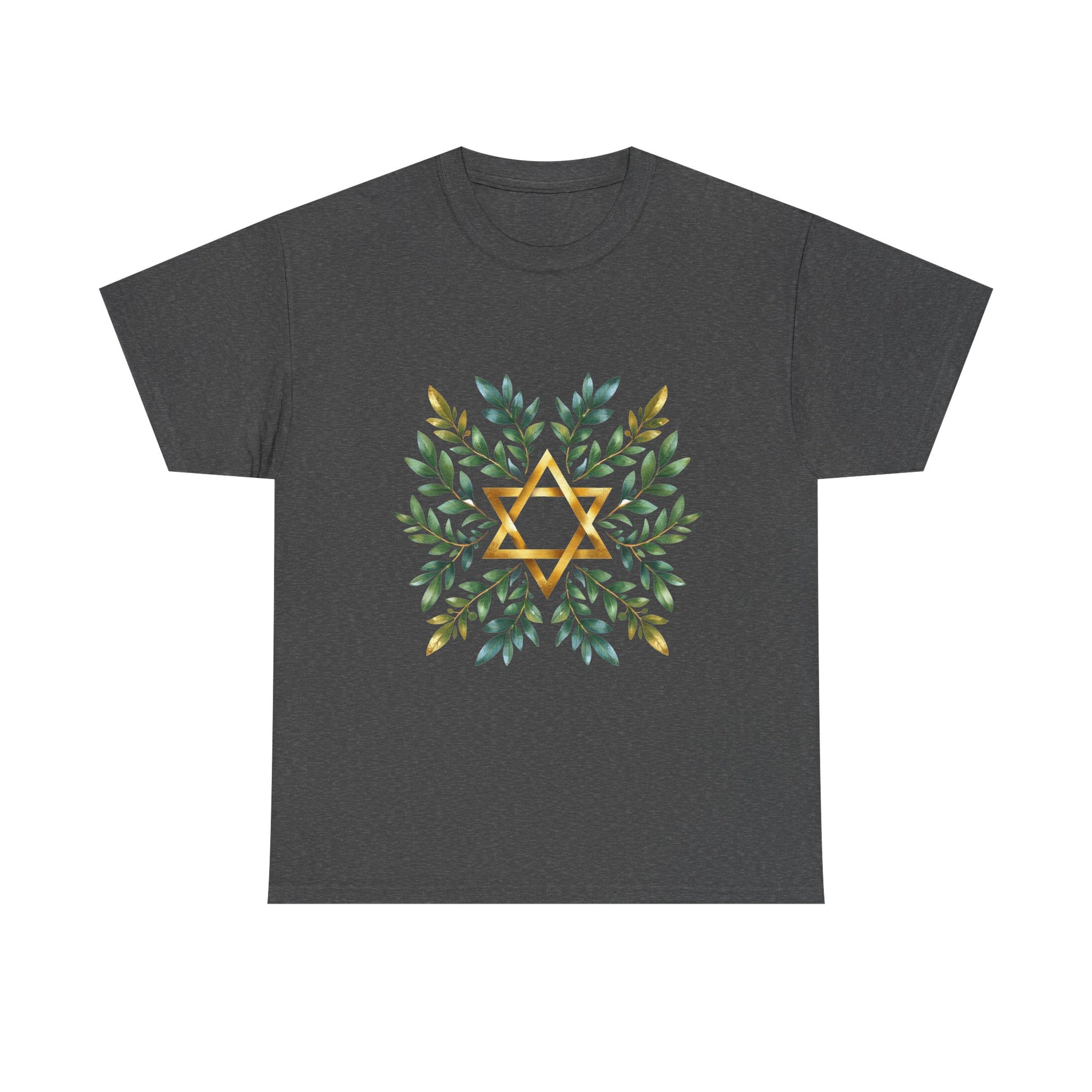 Star of David Wreath Unisex Heavy Cotton Tee - American Zionist
