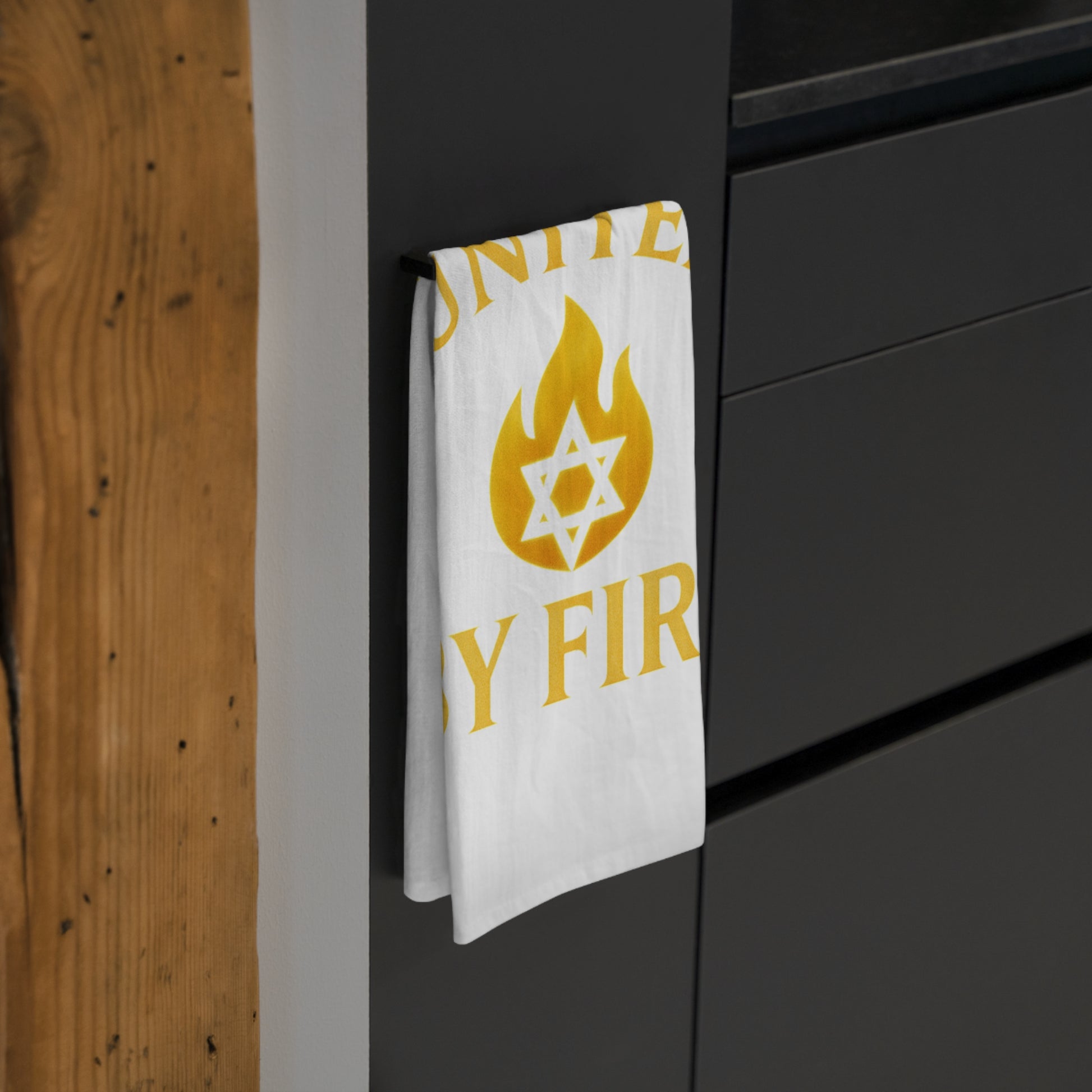 United By Fire Tea Towel - American Zionist