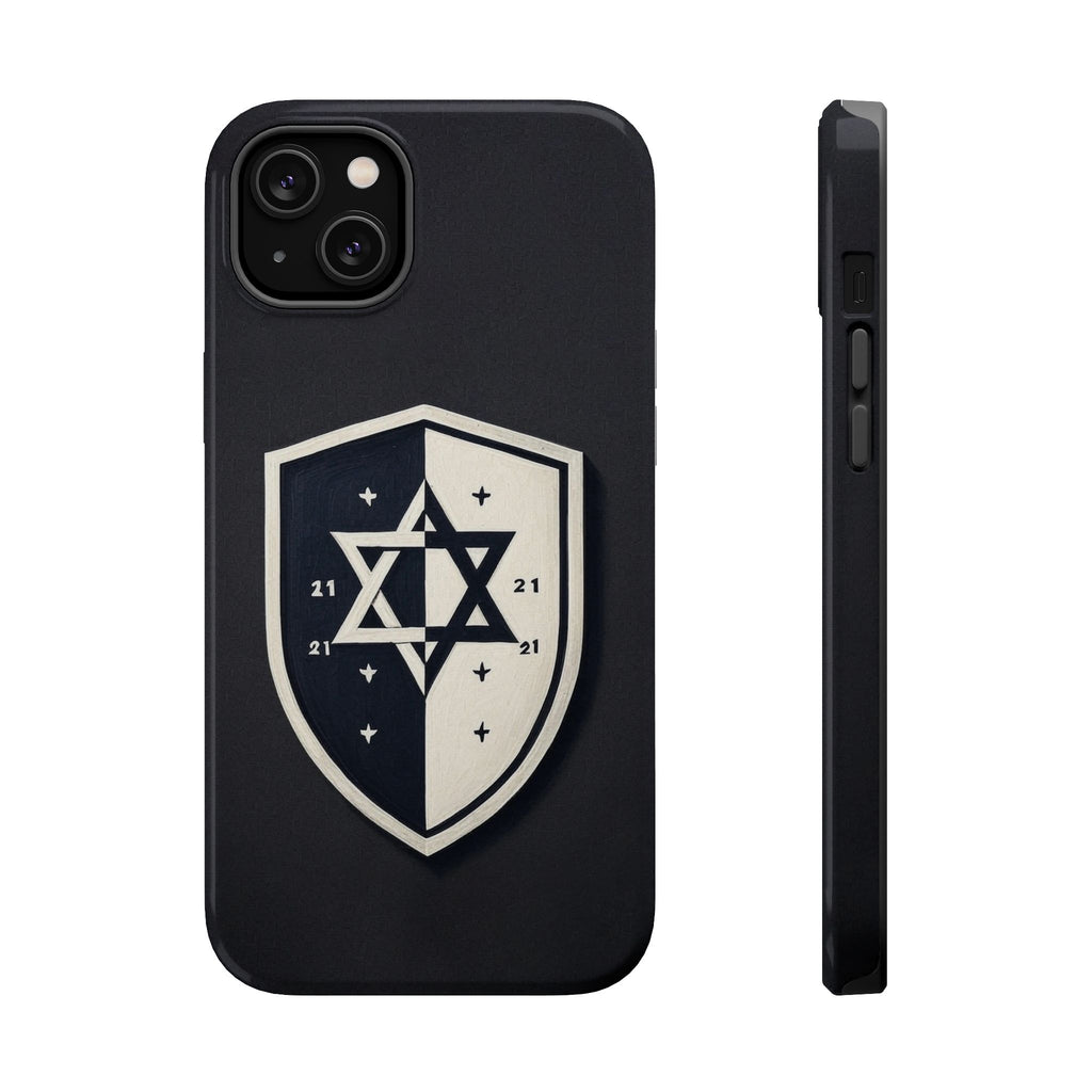 Black and White Shield Magnetic Tough Cases - American Zionist