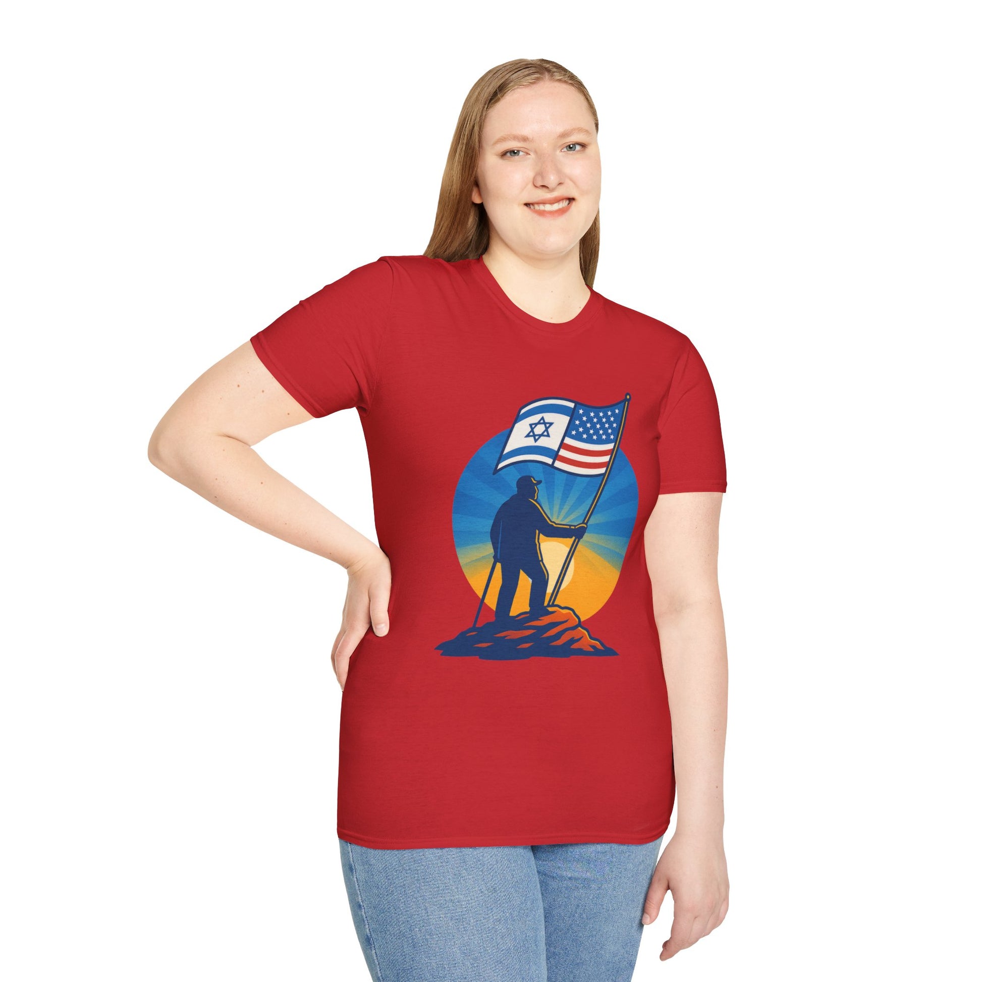 Grandpa Stands Tall Softstyle T-Shirt - American Zionist