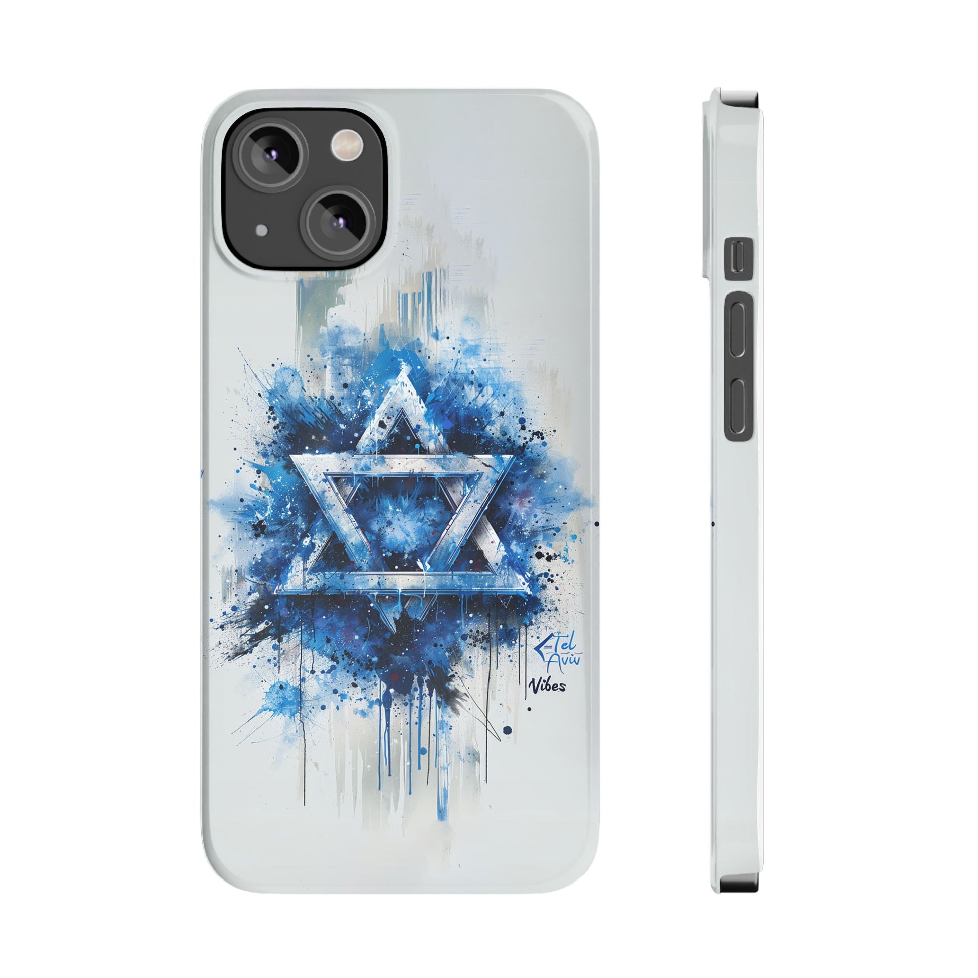 Graffiti Star of David Slim Phone Cases - American Zionist
