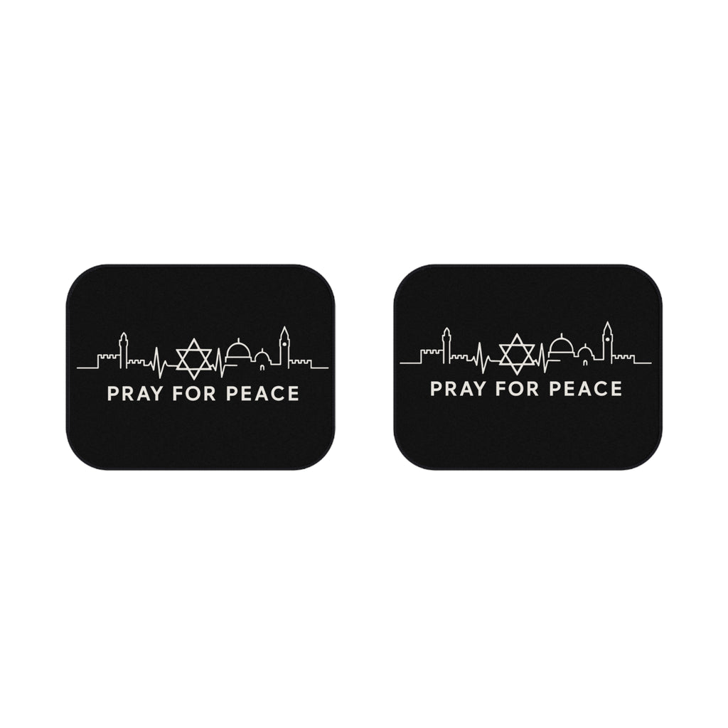 Pray For Peace Car Mats (2x Rear) - American Zionist