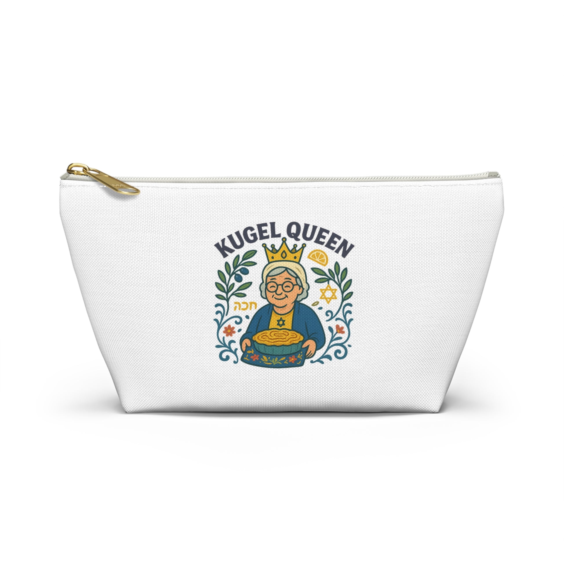 Kugel Queen Accessory Pouch w T - bottom - American Zionist