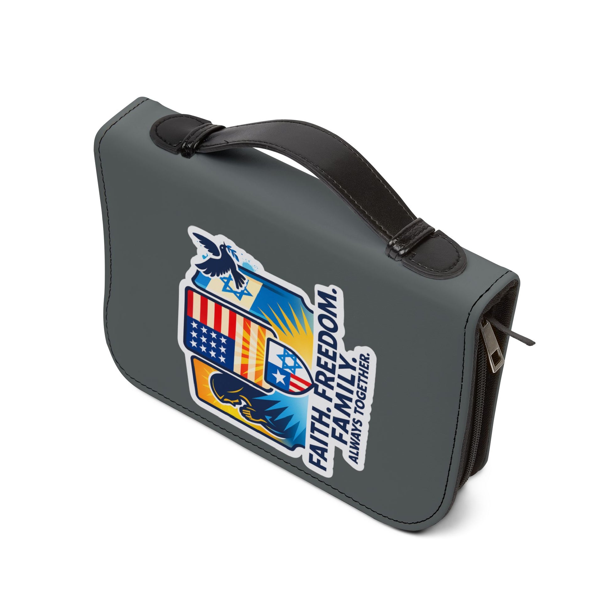 Faith Freedom Family Bible Cover - American Zionist