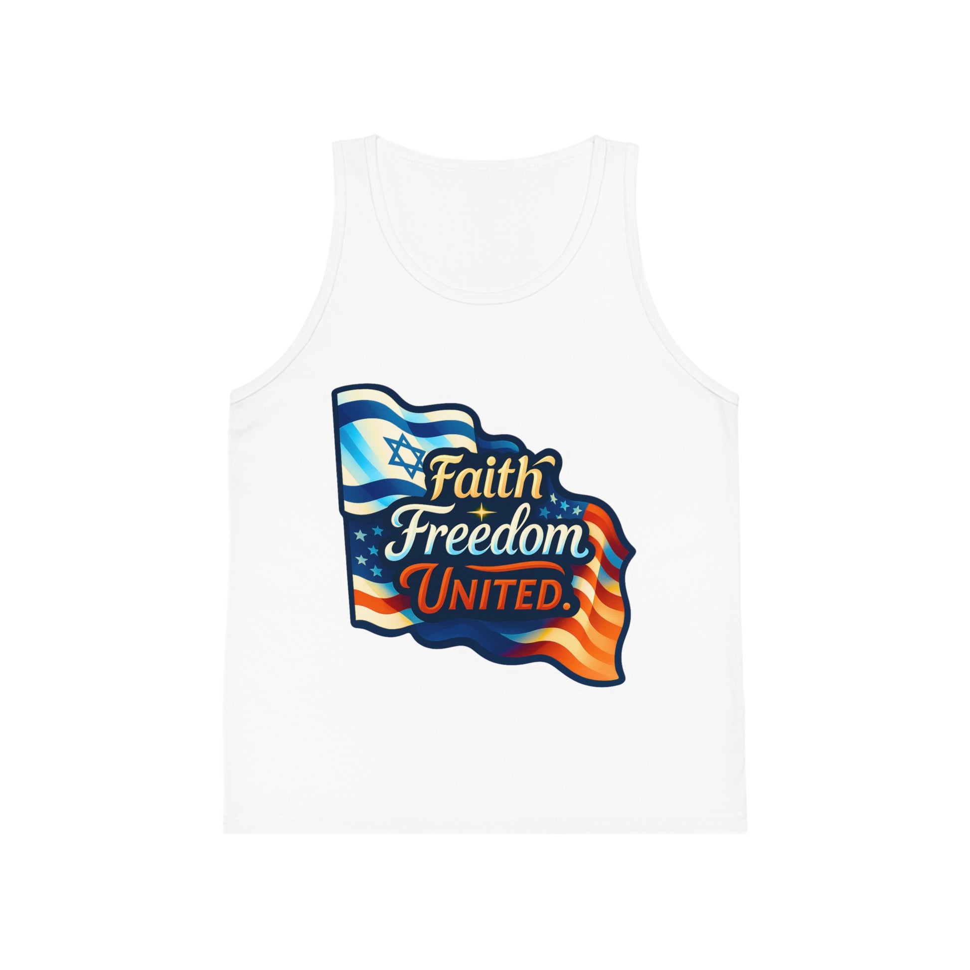 Faith Freedom United Kid's Jersey Tank Top - American Zionist
