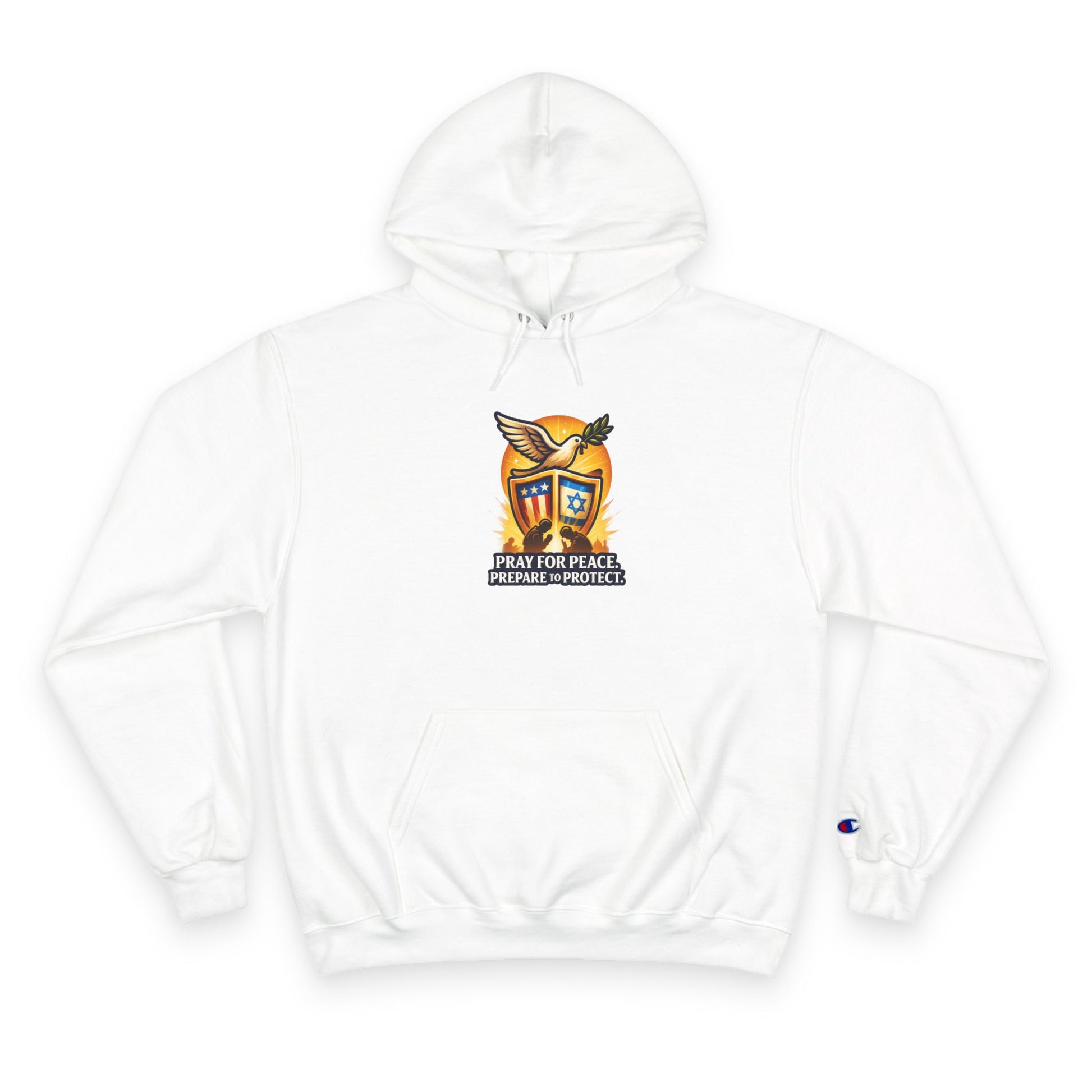 Pray For Peace Champion Hoodie - American Zionist