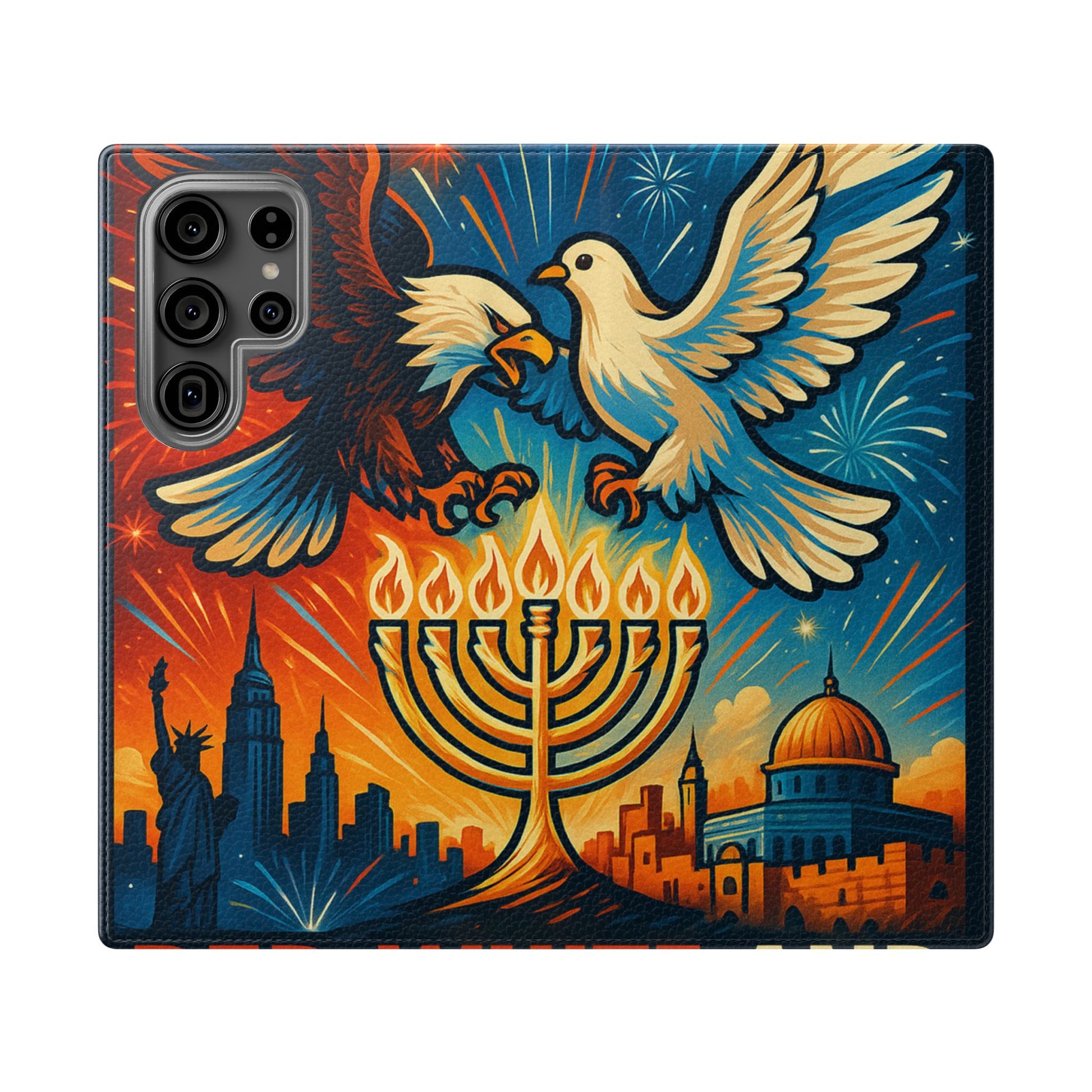 Red White and Blue Flip Cases - American Zionist