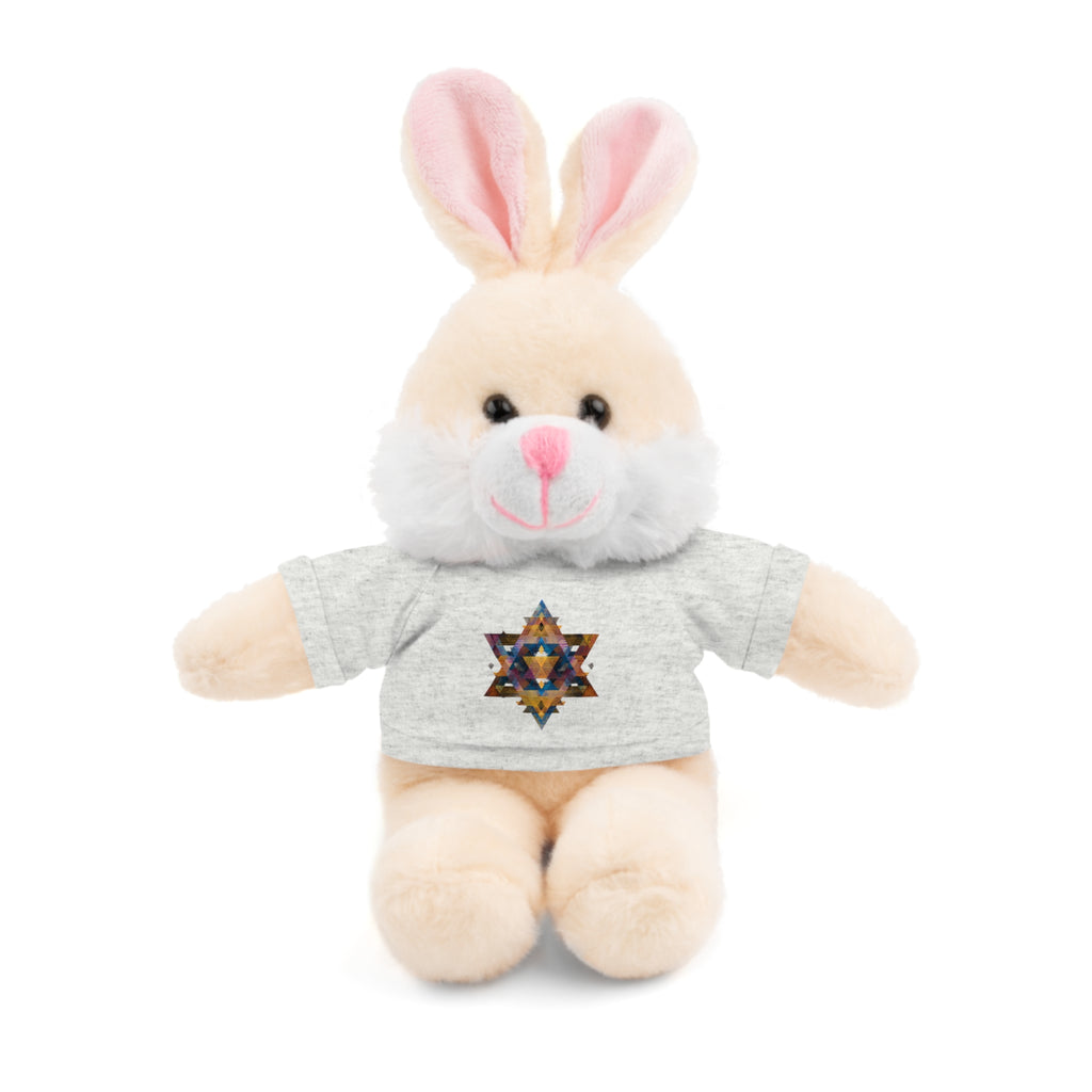 Star Of David Geometric Stuffed Animals with Tee - American Zionist