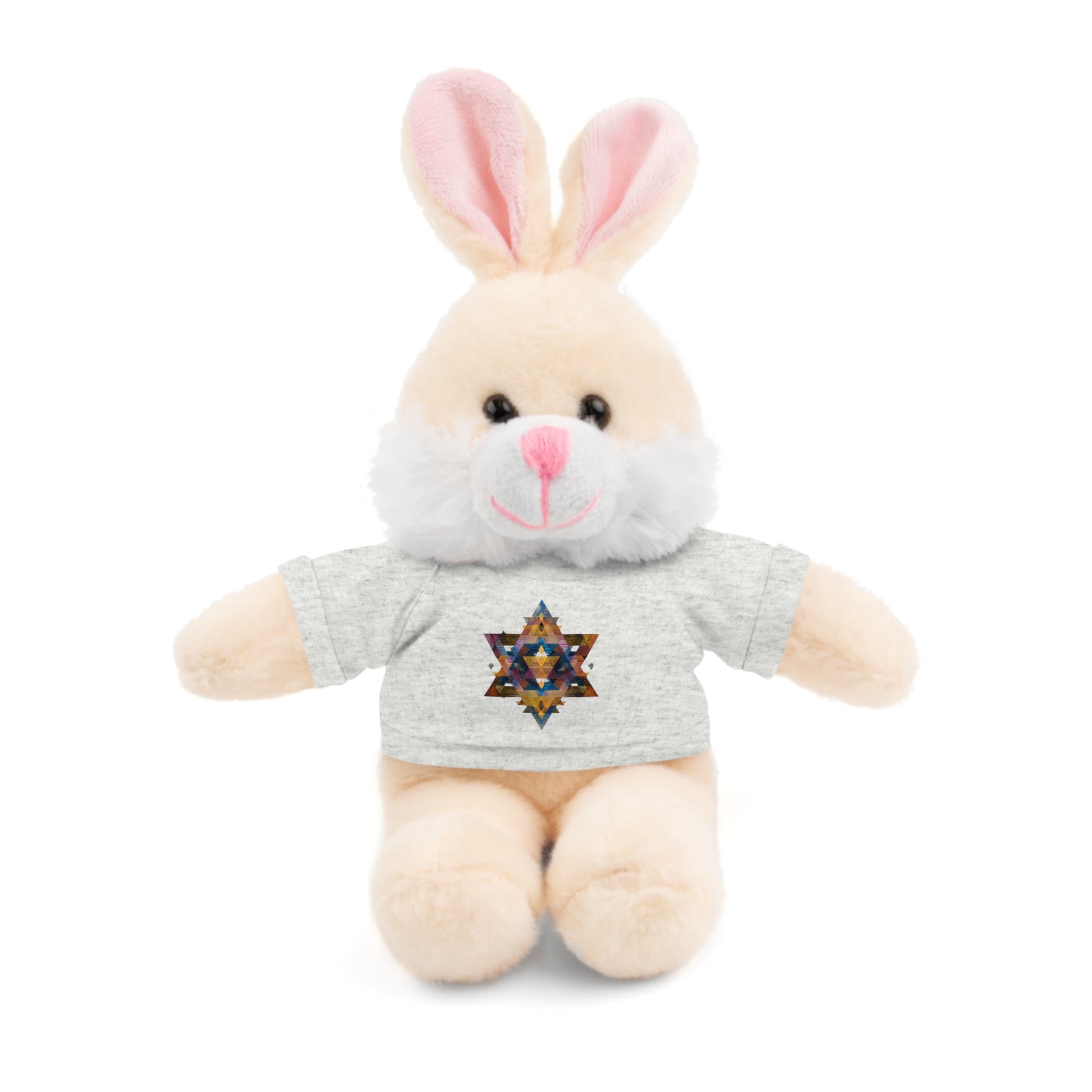 Star Of David Geometric Stuffed Animals with Tee - American Zionist