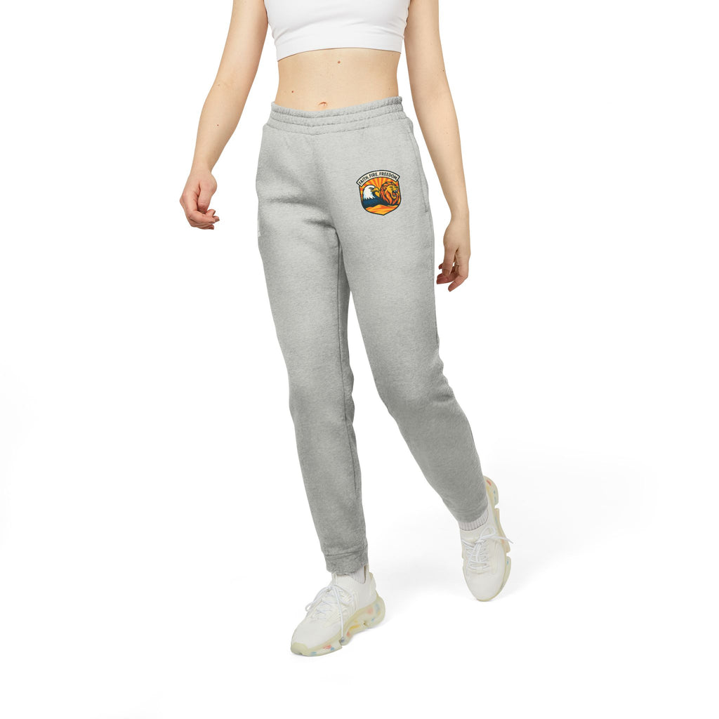 Lions Eagles Rise Adidas Unisex Fleece Joggers - American Zionist