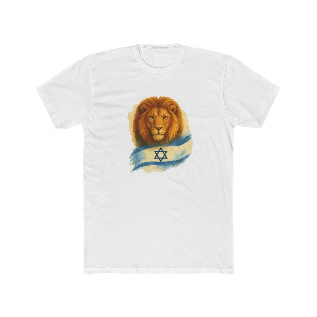 Lion Of Israel Unisex Cotton Crew Tee - American Zionist