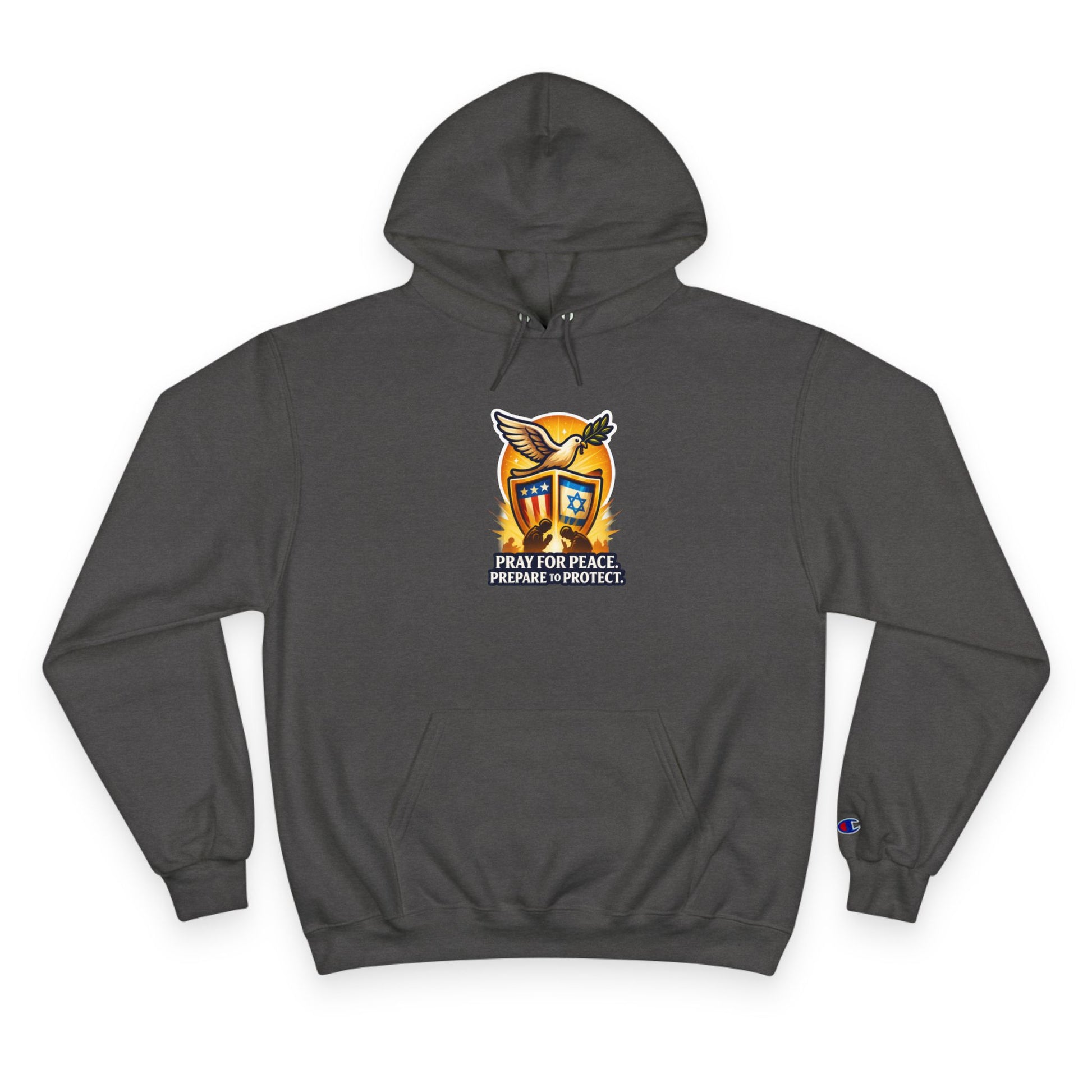 Pray For Peace Champion Hoodie - American Zionist