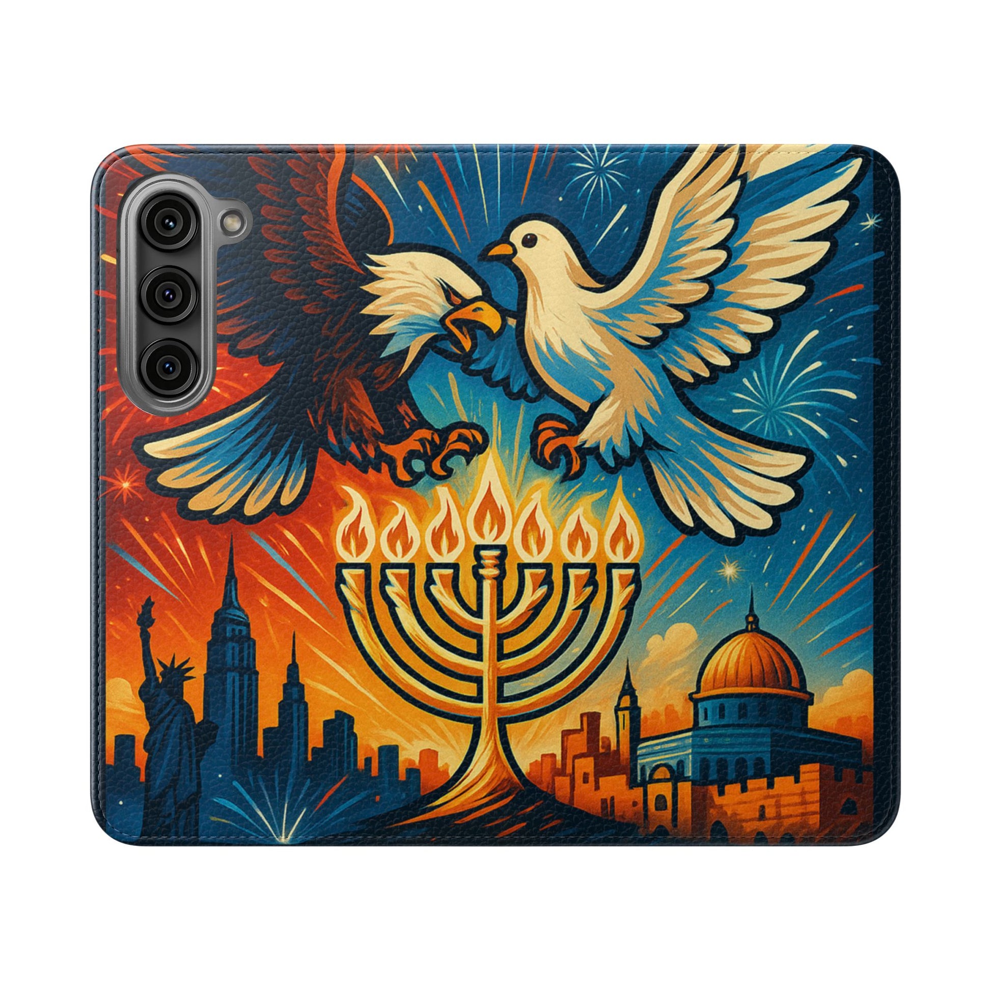 Red White and Blue Flip Cases - American Zionist
