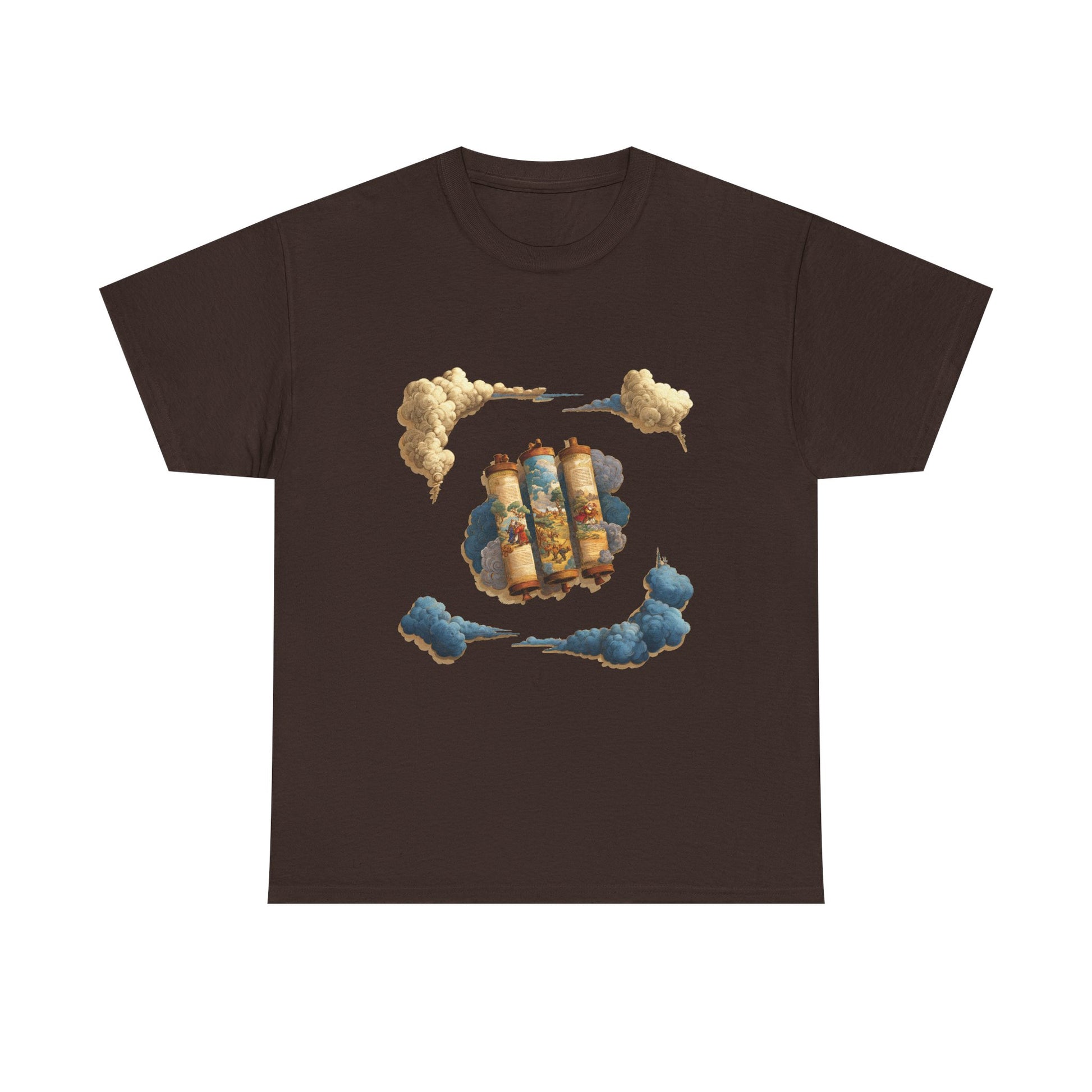Cloudy Scroll of Moses Unisex Heavy Cotton Tee - American Zionist