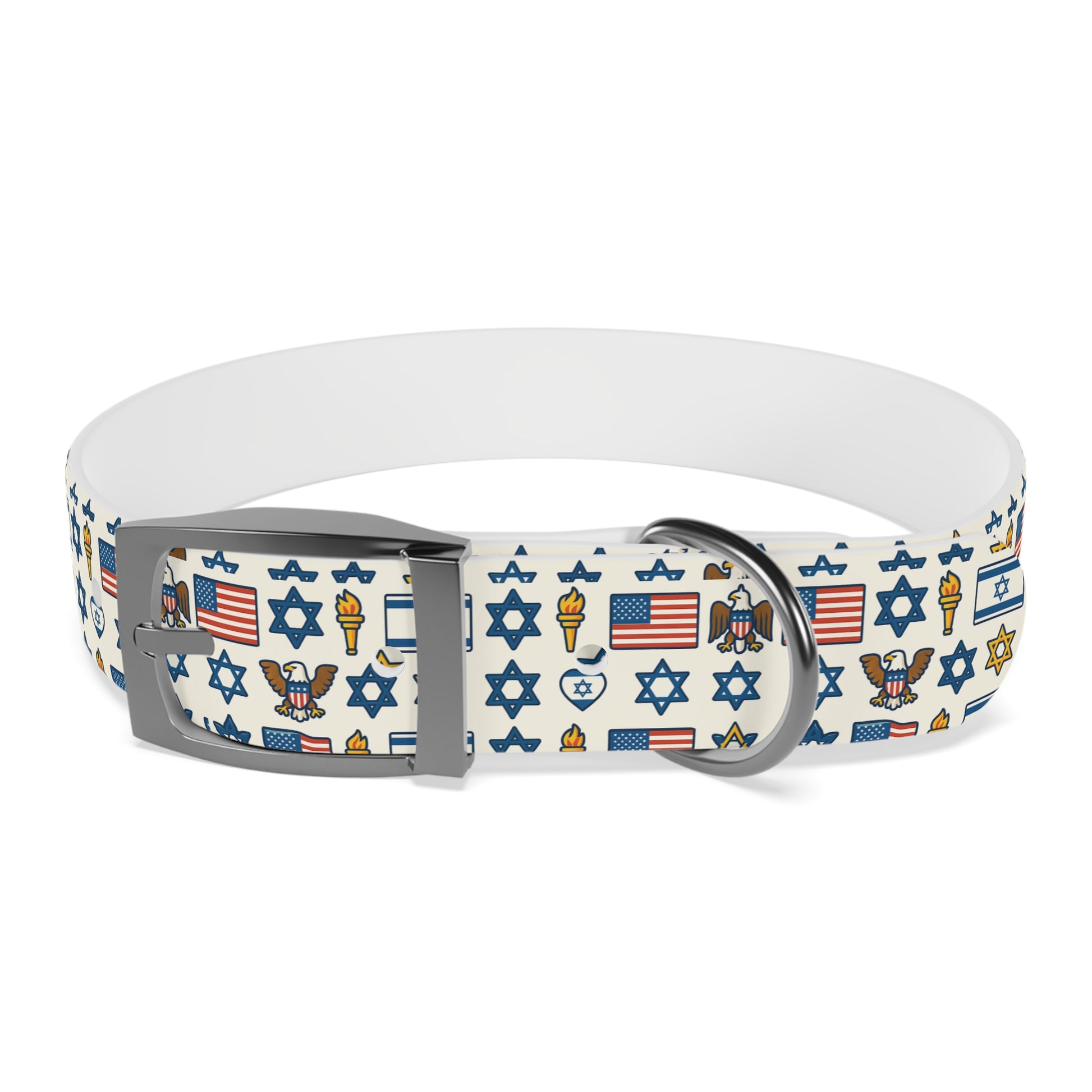 Symbols of Shared Freedom Dog Collar - American Zionist