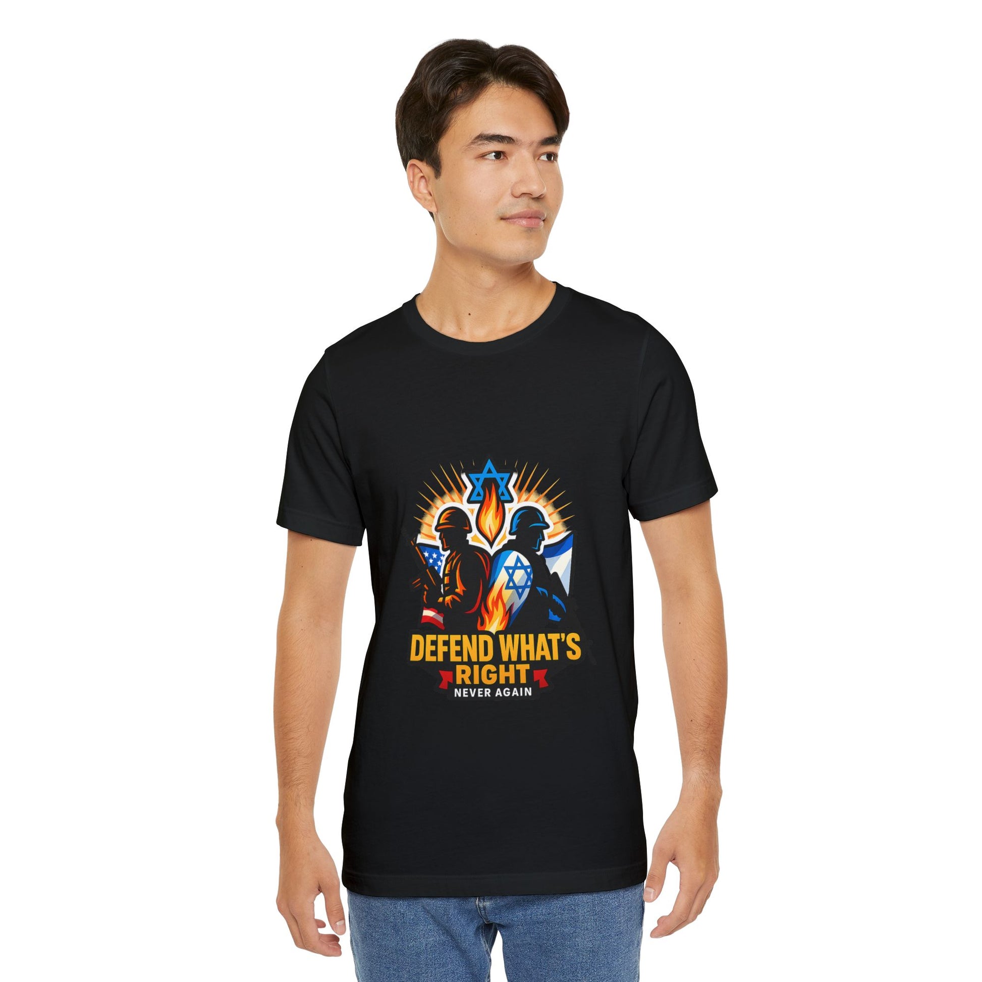 Defend What's Right Unisex Jersey T-Shirt - American Zionist