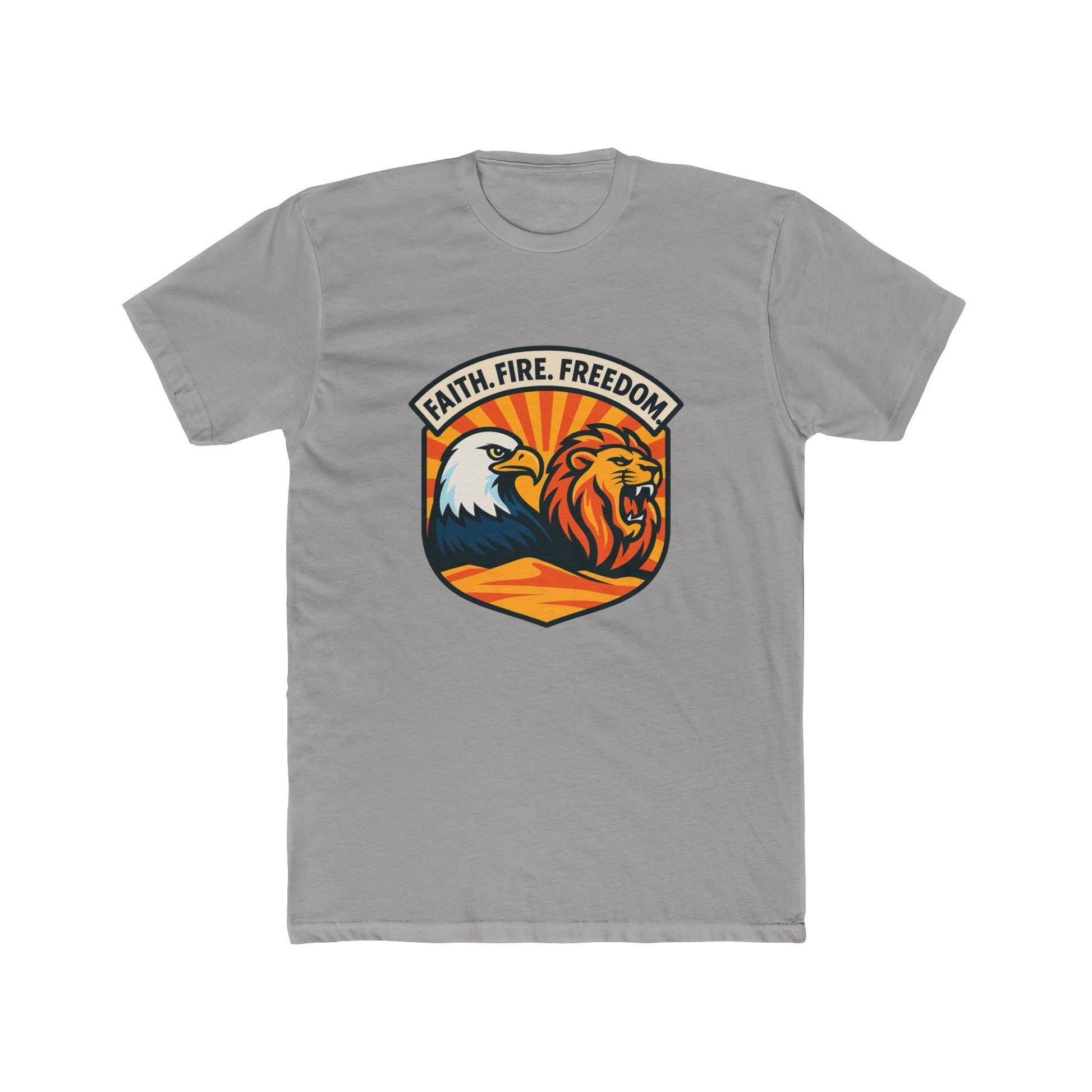 Lions Eagles Rise Unisex Cotton Crew Tee - American Zionist