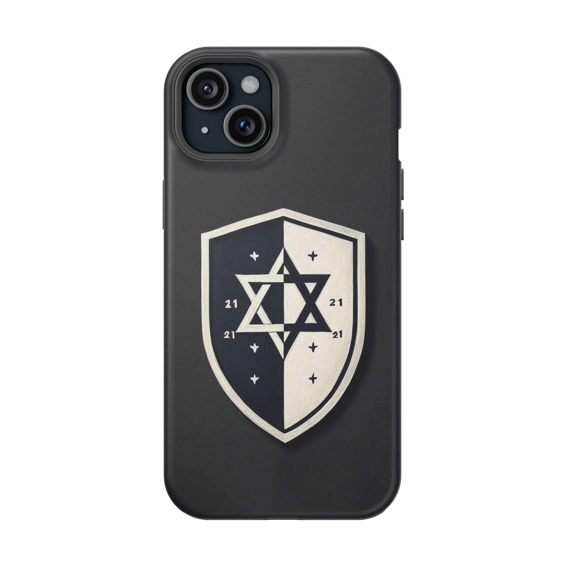 Black and White Shield Magnetic Tough Cases - American Zionist