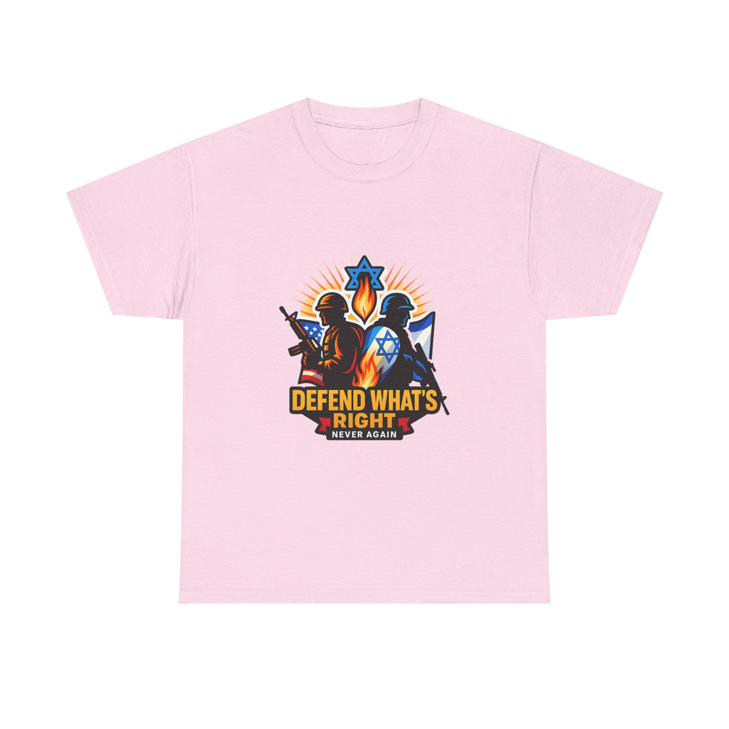 Defend Whats Right Unisex Heavy Cotton Tee - American Zionist