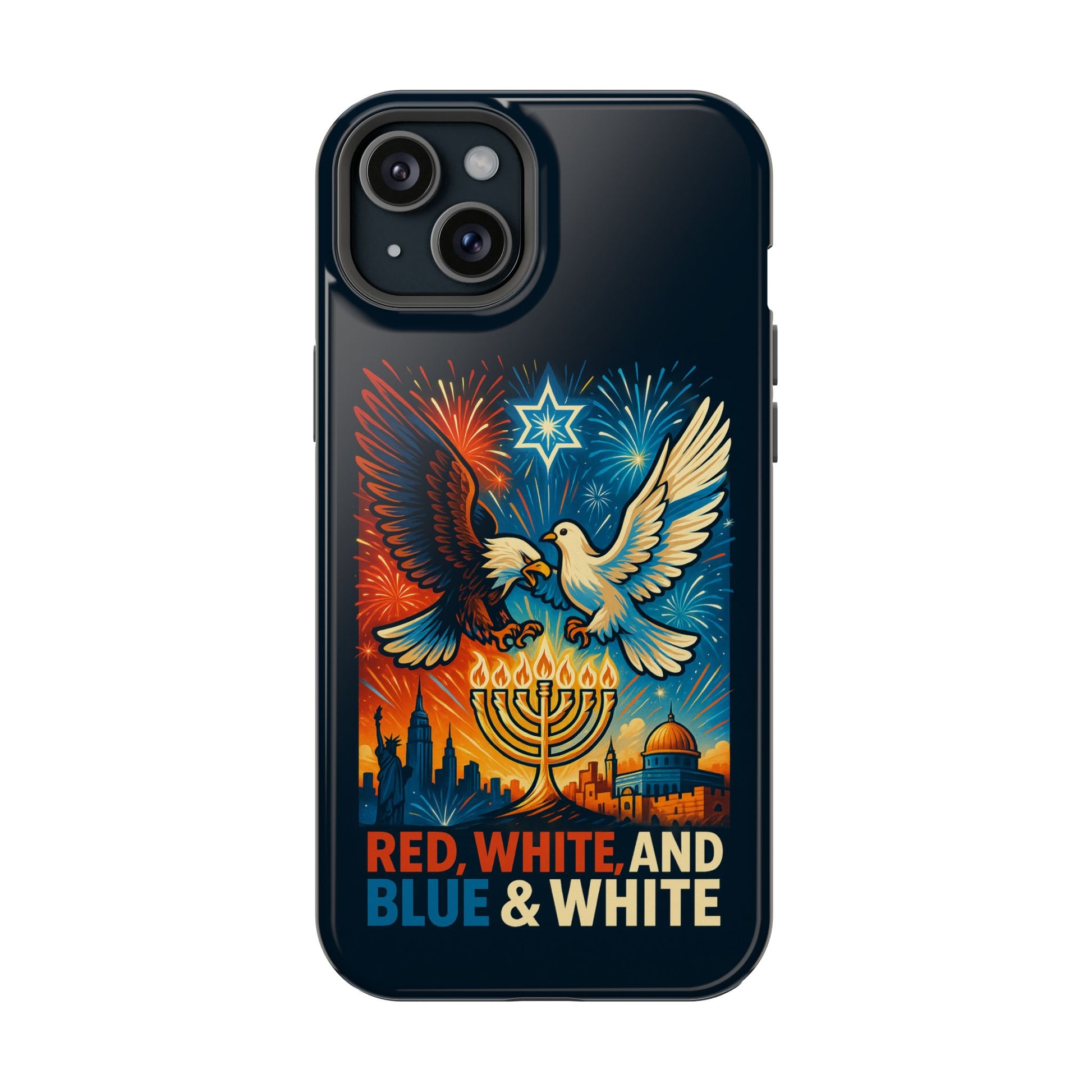 Red White And Blue Magnetic Tough Cases - American Zionist