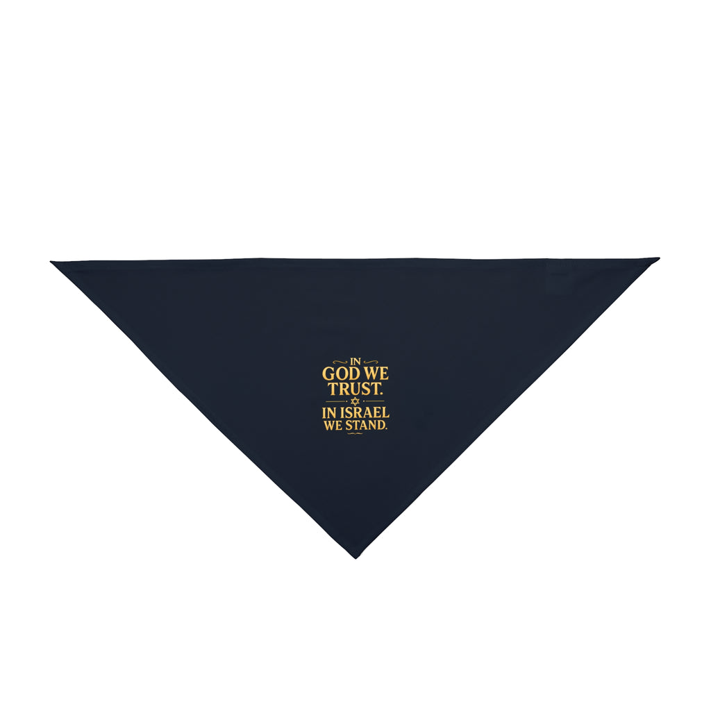 In God With Israel Pet Bandana - American Zionist