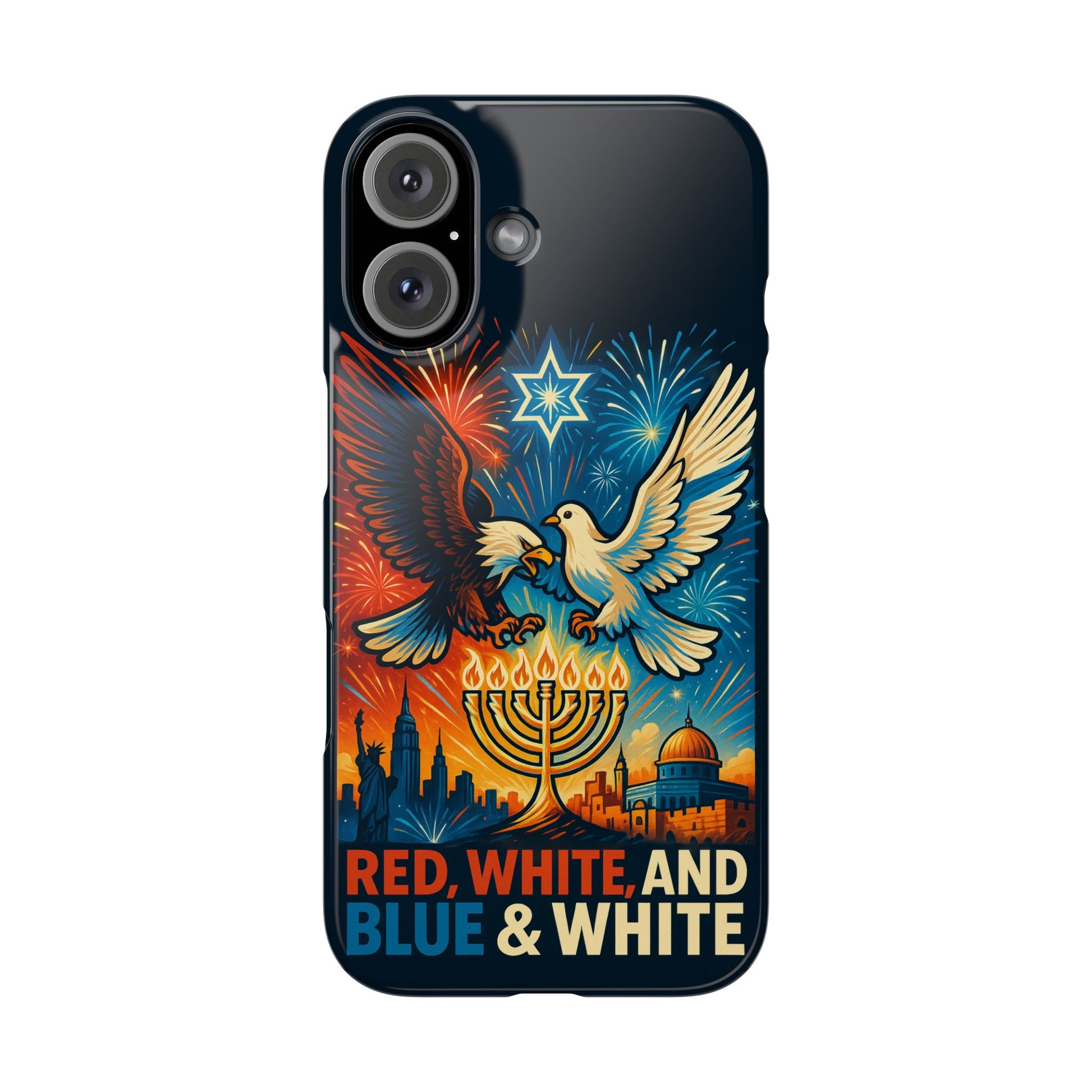Red White and Blue Slim Phone Cases - American Zionist