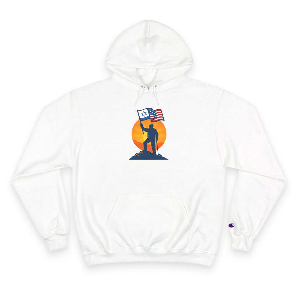 Grandpa Stands for Freedom Champion Hoodie - American Zionist