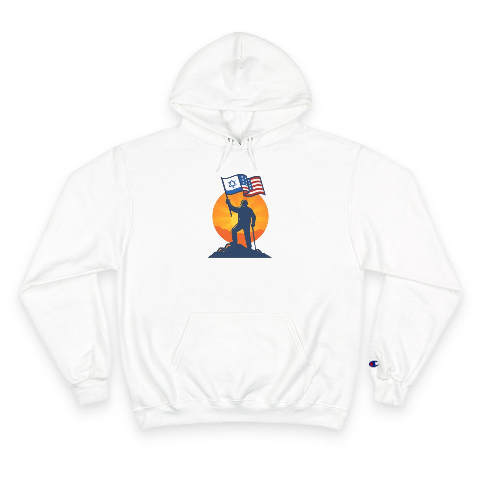 Grandpa Stands for Freedom Champion Hoodie - American Zionist