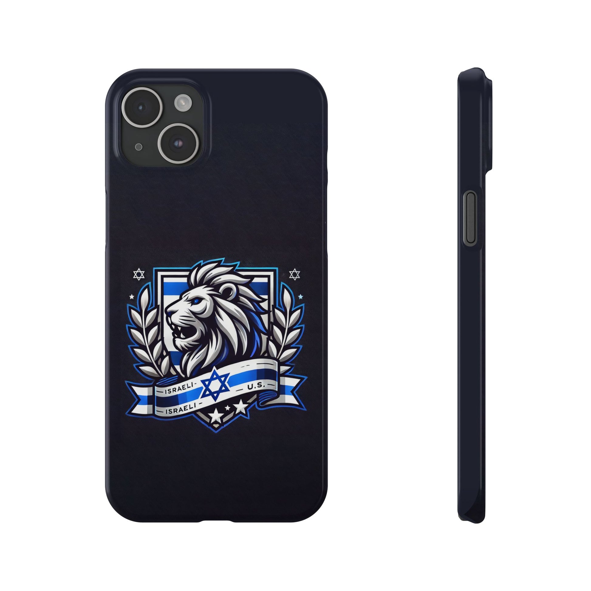 Lion of Judah Crest Slim Phone Cases - American Zionist