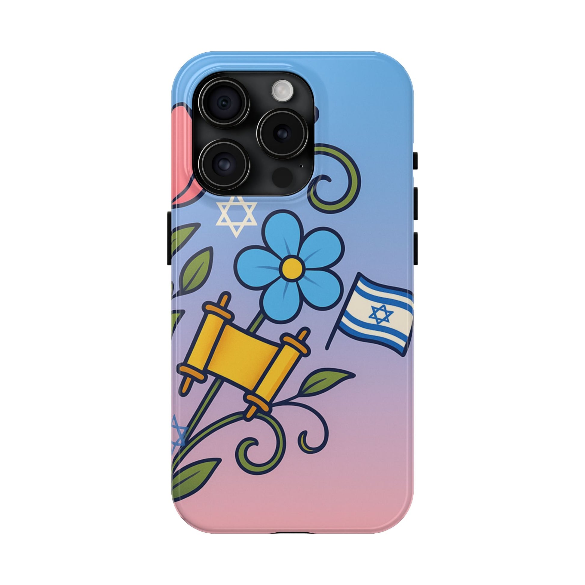 Flourish with Freedom Tough Phone Cases - American Zionist