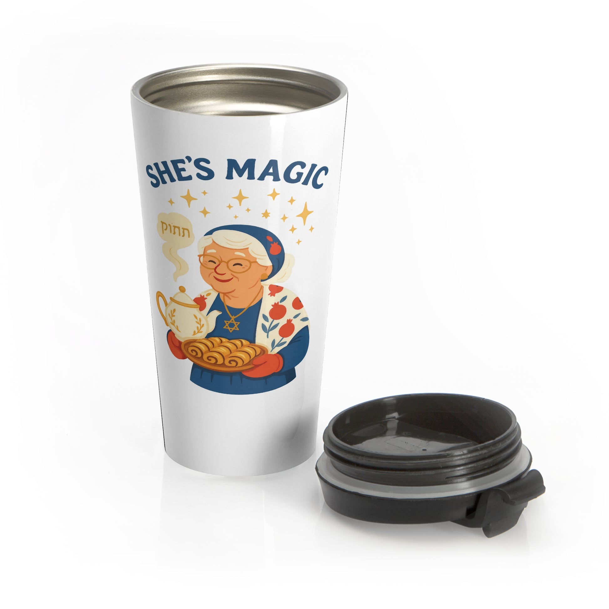 Grandma Magic Stainless Steel Travel Mug - American Zionist