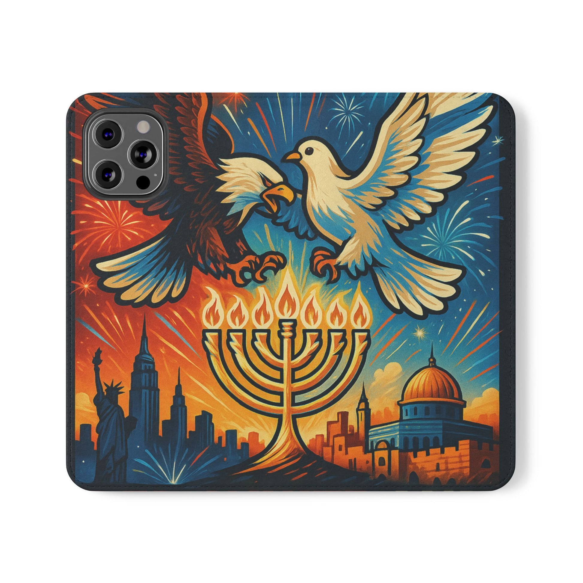 Red White and Blue Flip Cases - American Zionist