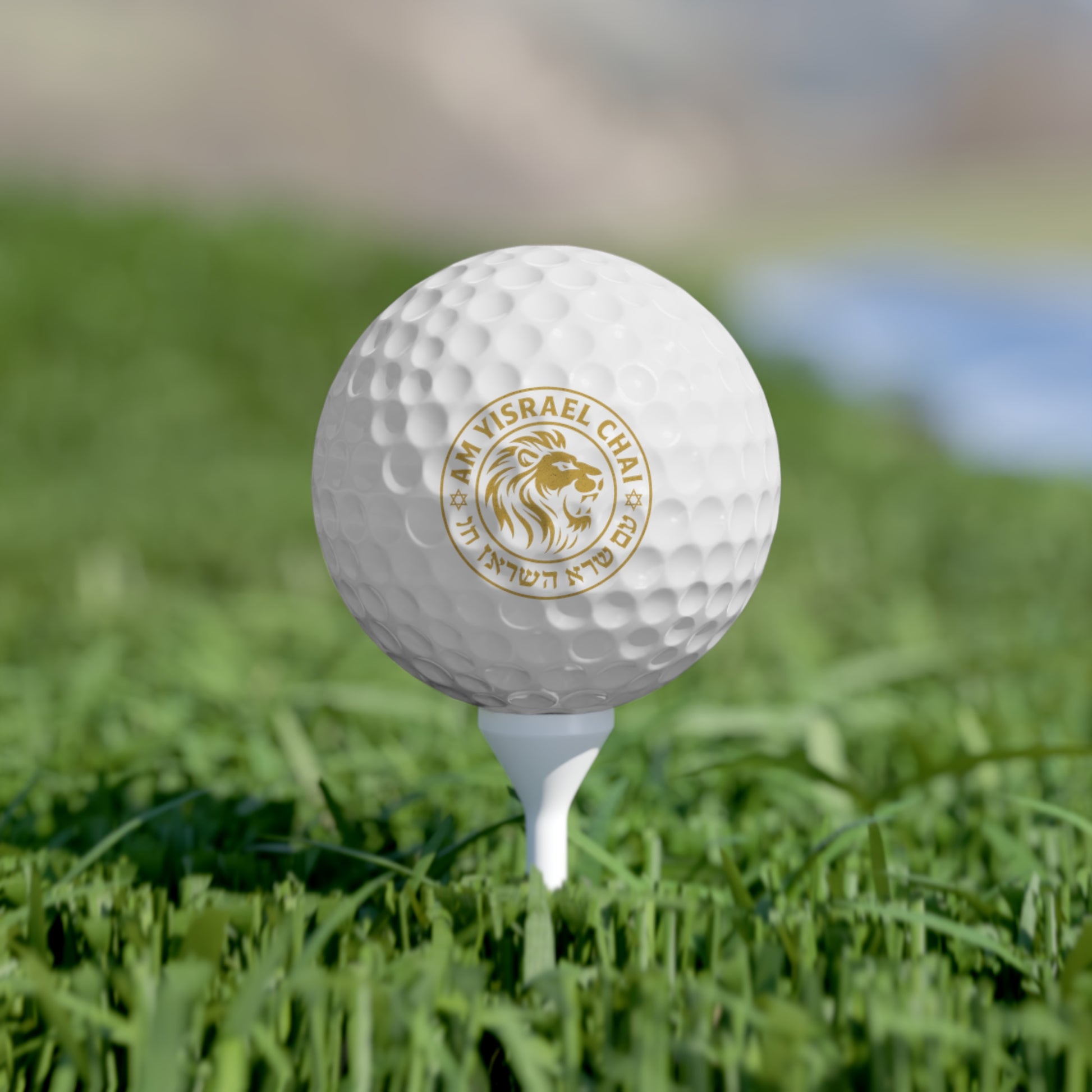 Am Yisrael Crest Golf Balls, 6pcs - American Zionist