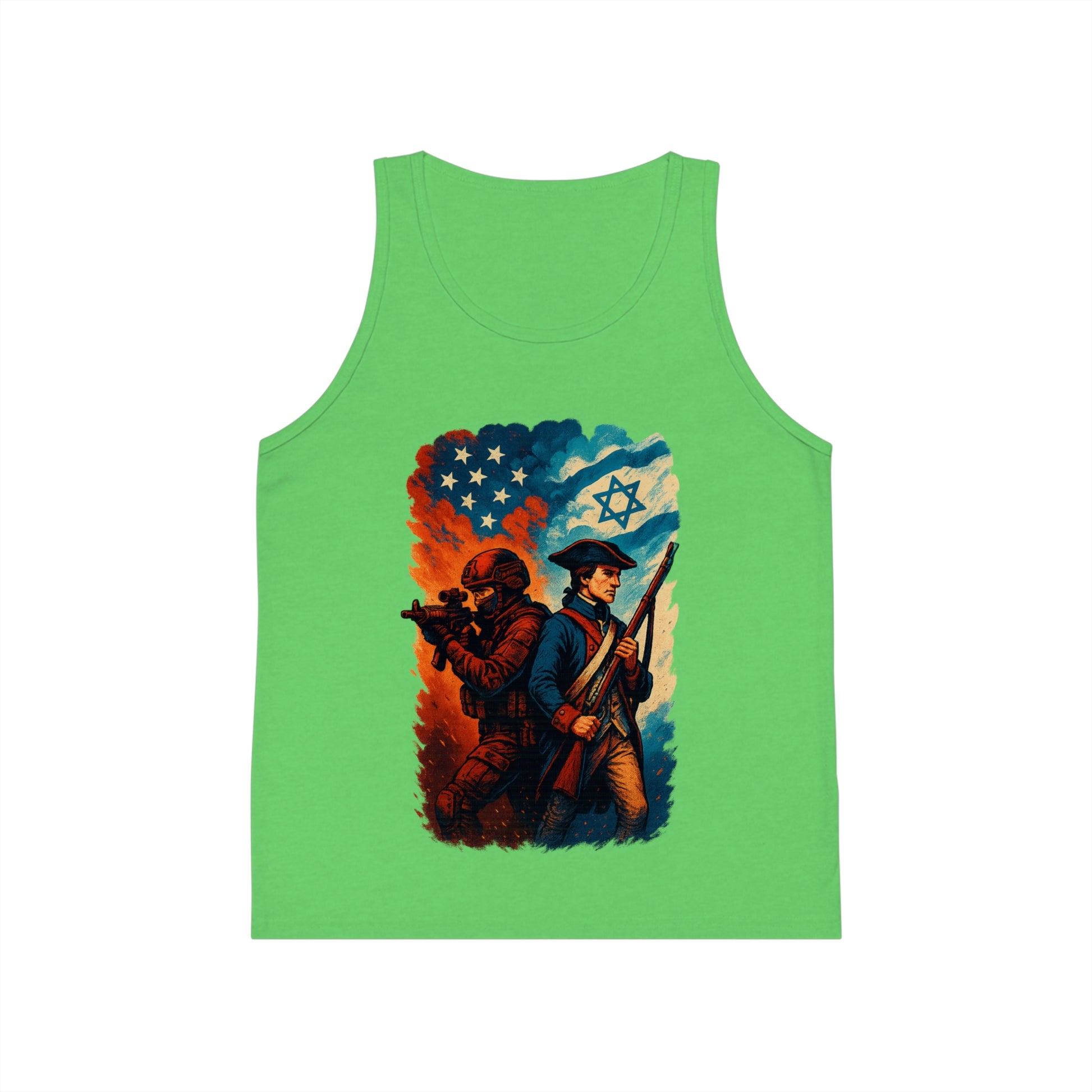 Defenders Across Generations Kid's Jersey Tank Top - American Zionist