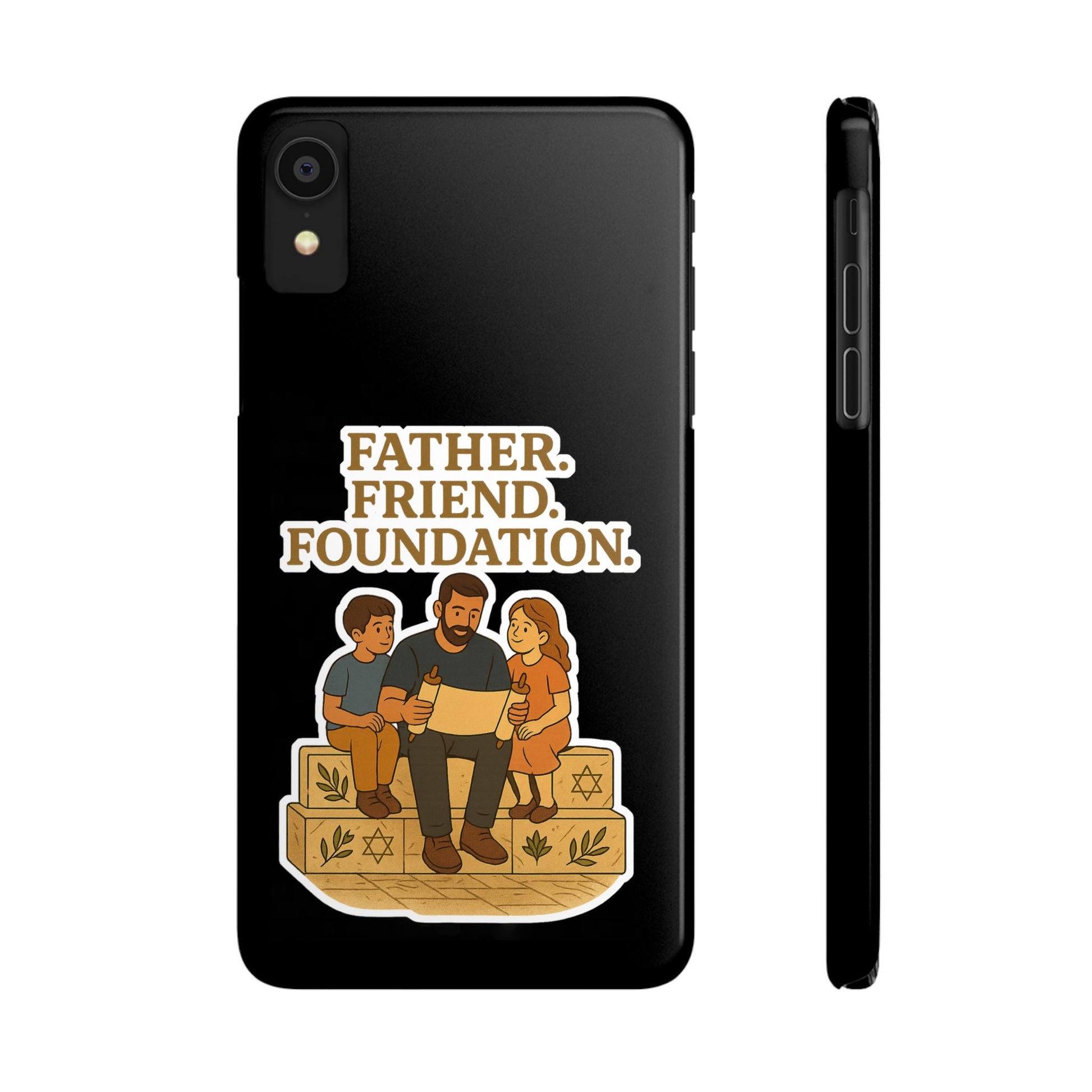Father Friend Foundation Slim Phone Cases - American Zionist