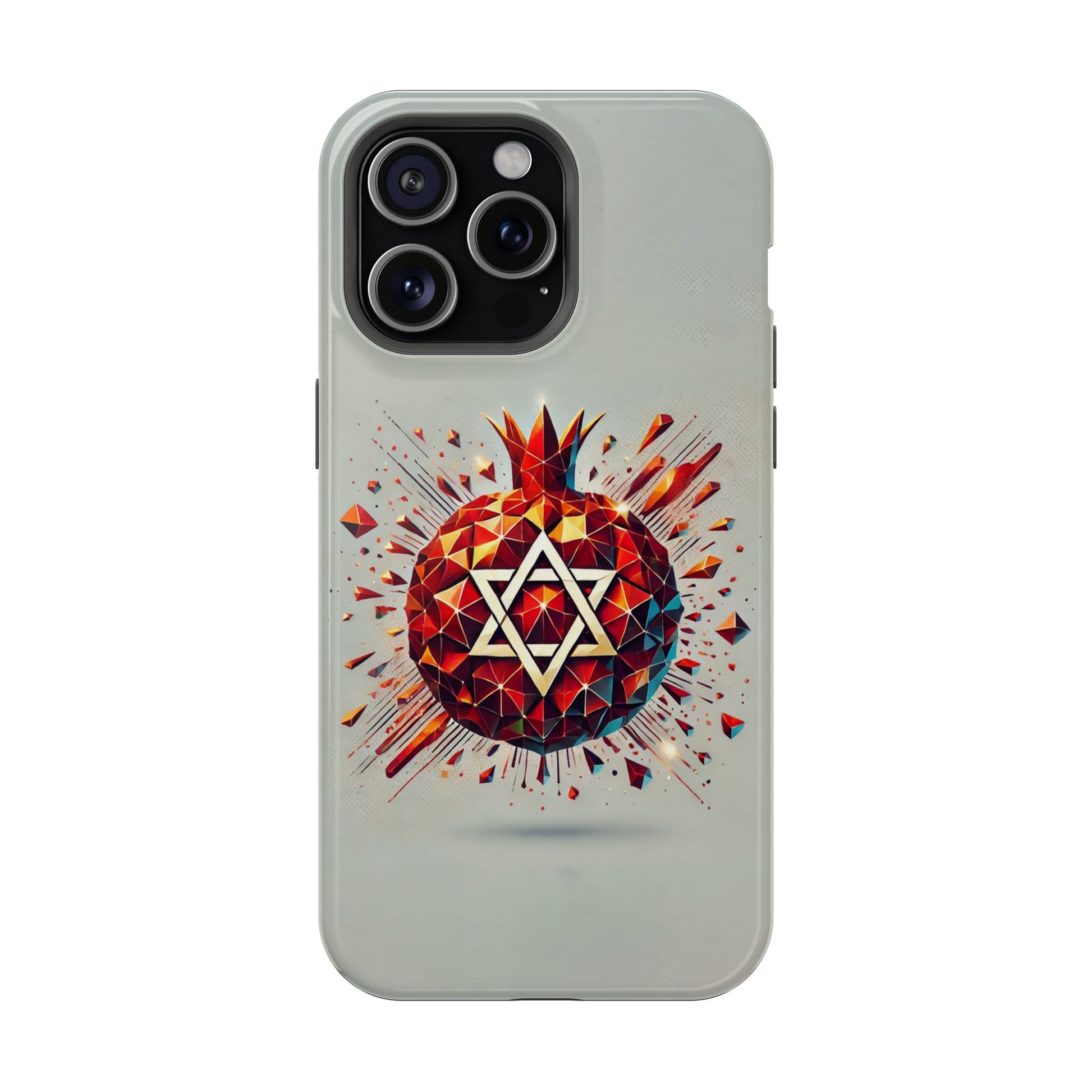 Pomegranate Star of David Magnetic Tough Cases - American Zionist