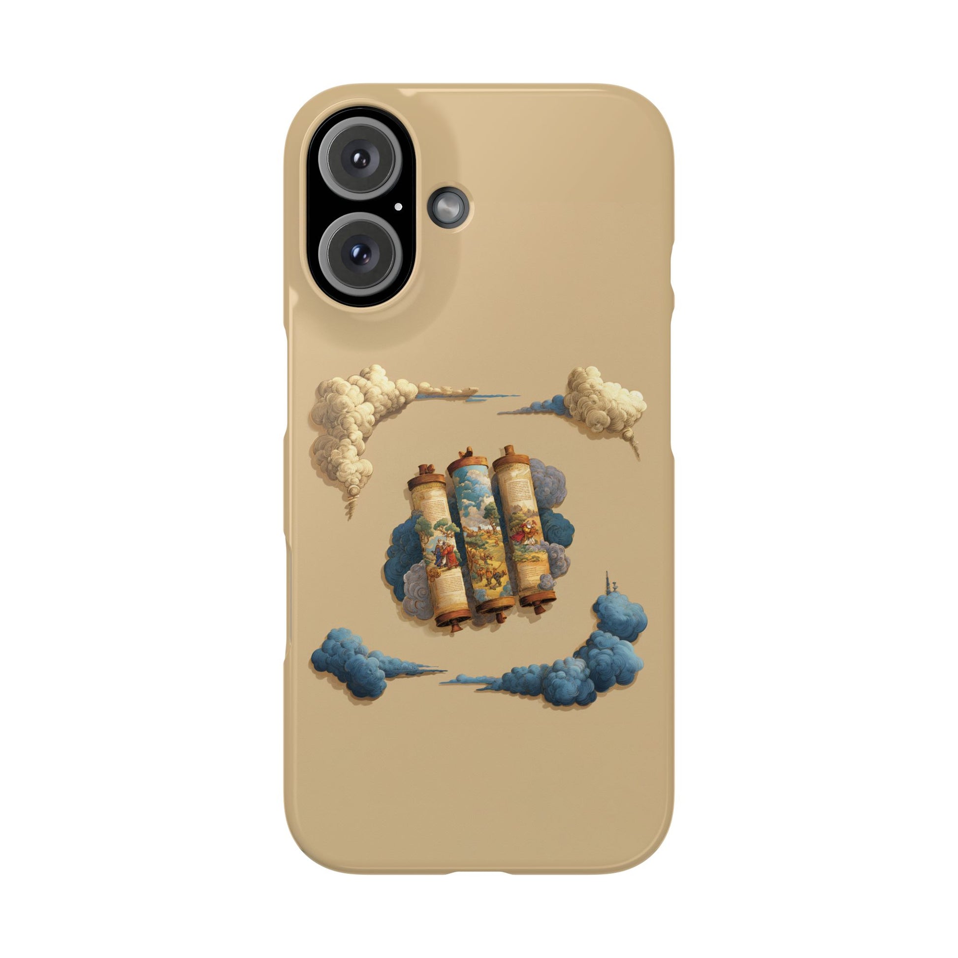 Cloudy Scroll of Moses Slim Phone Cases - American Zionist