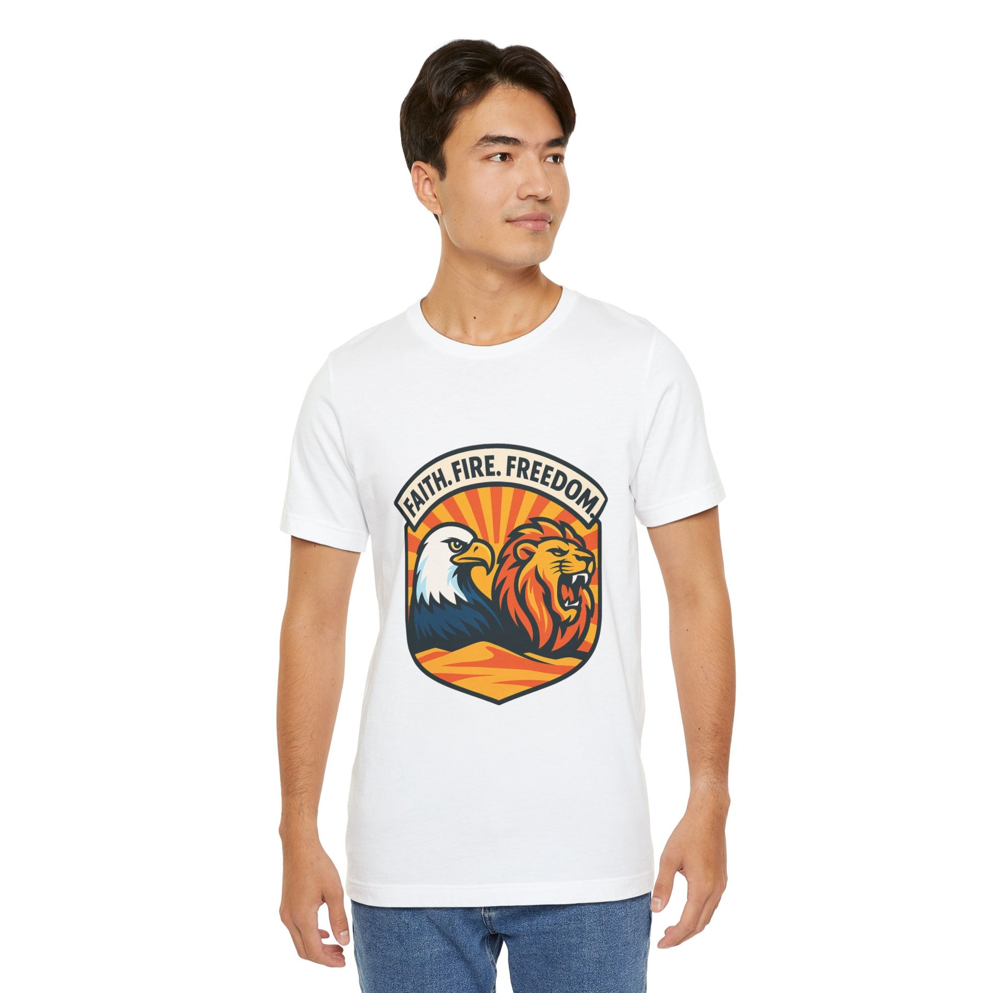 Lions Eagles Rise Unisex Jersey T-Shirt - American Zionist