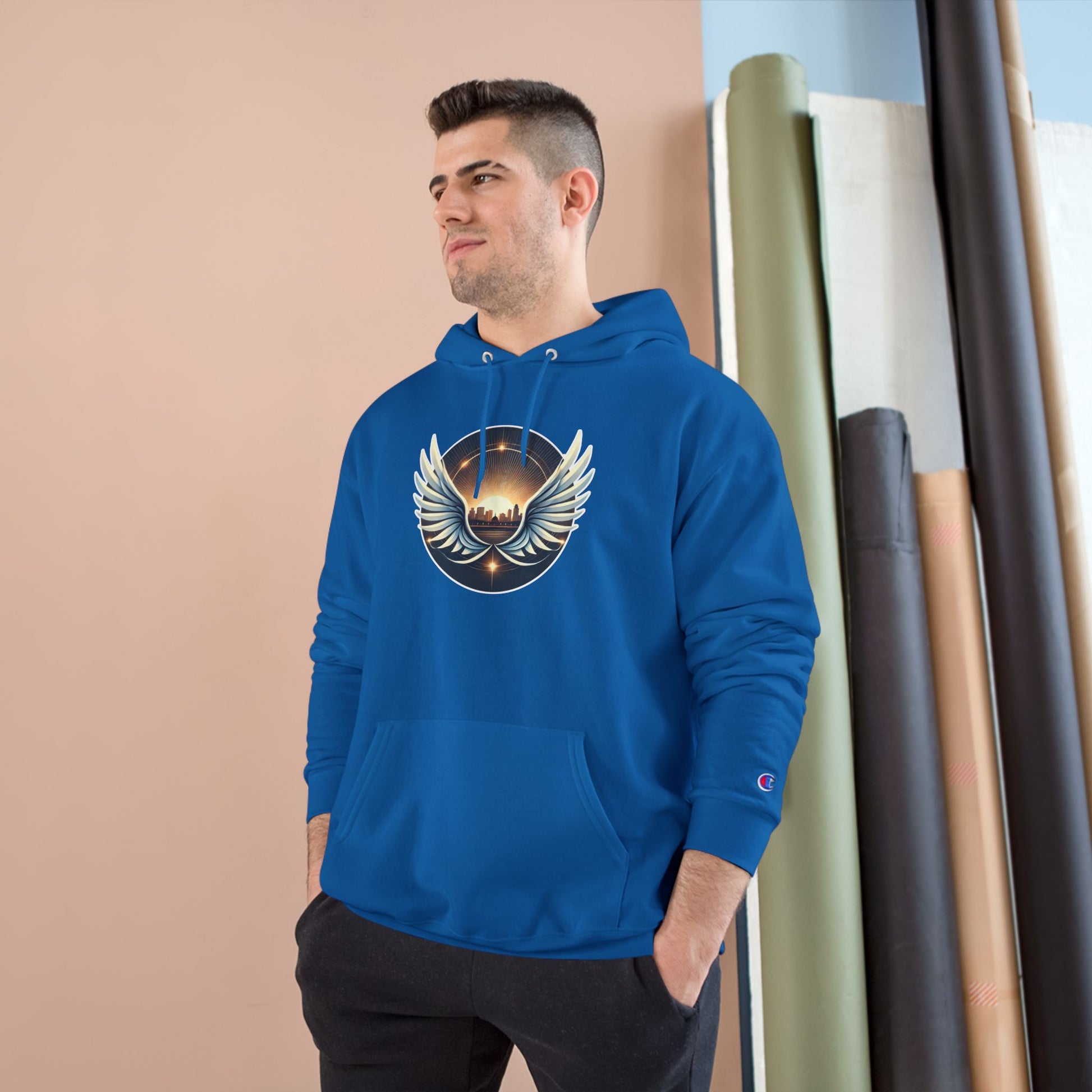 Sunrise Wings Champion Hoodie - American Zionist